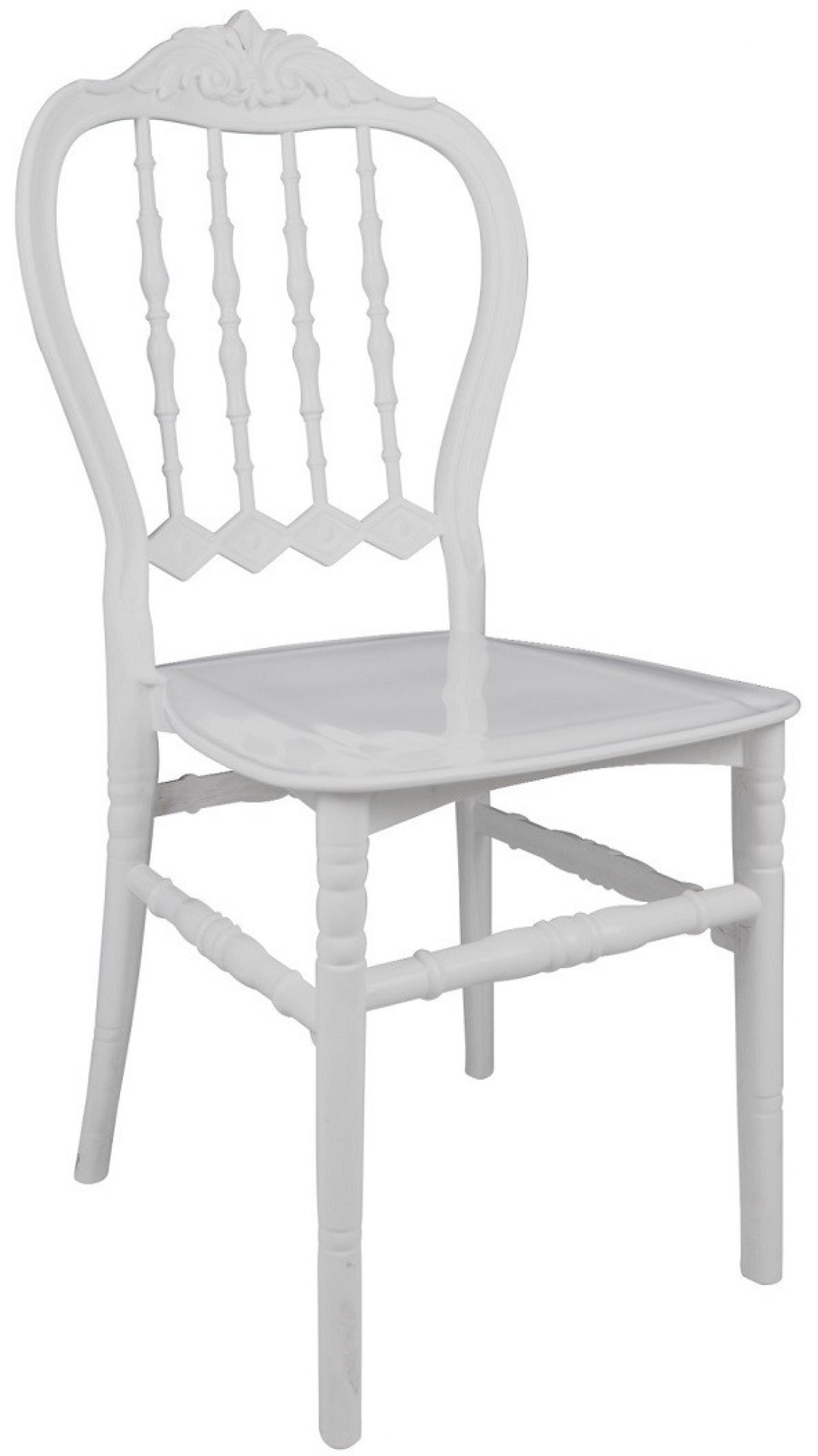 Silla LIRA, apilable, polipropileno blanco