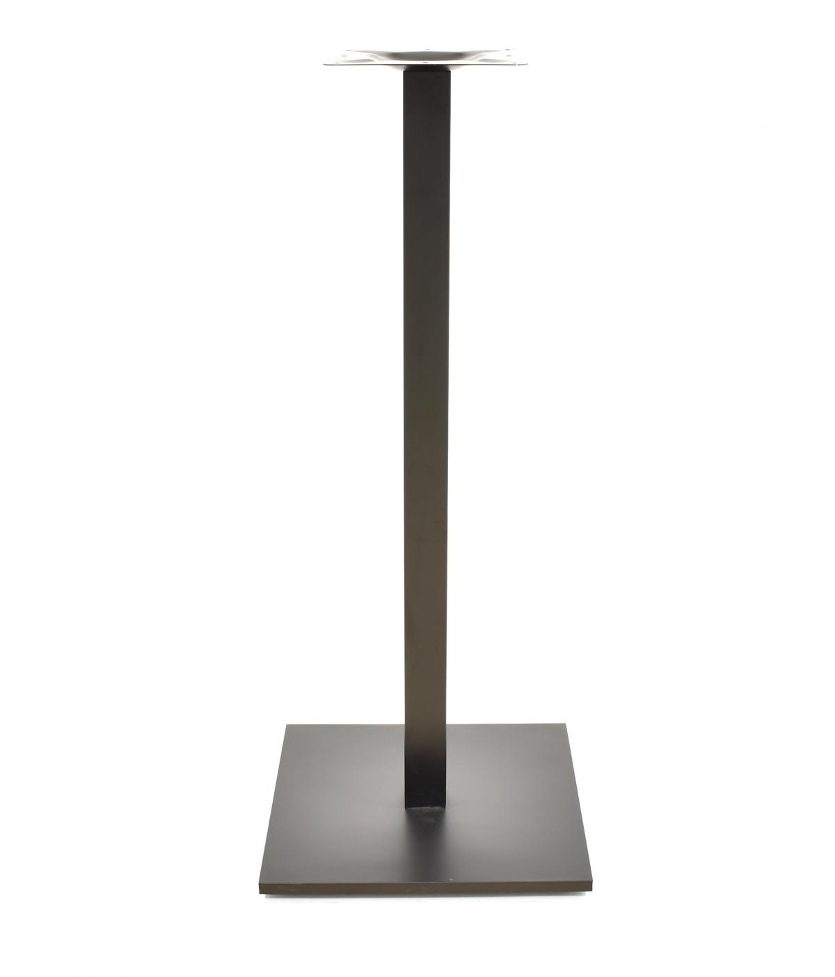 Base de mesa BEVERLY, alta, tubo cuadrado, negra, base de 45 x 45 cms, altura 110 cms