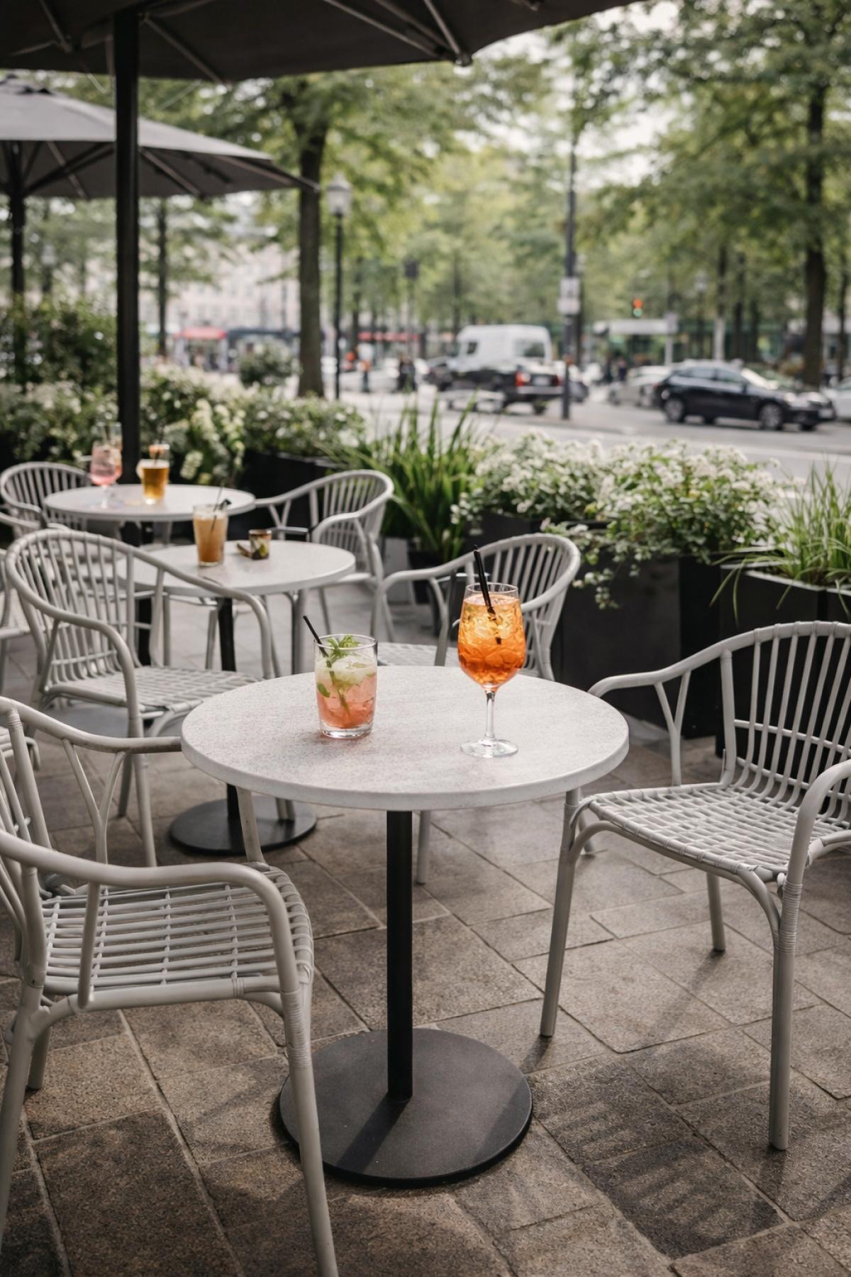 Sillón AMALFI, apilable, polipropileno gris pálido