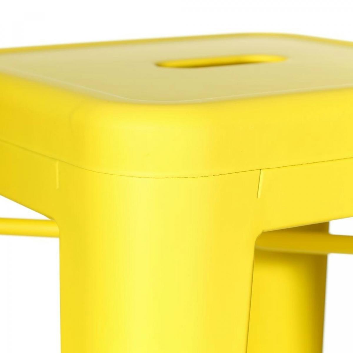 Taburete TOL EK LIMITED, acero, amarillo