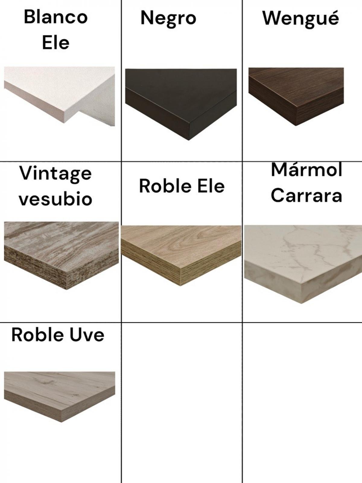 Tablero de melamina 30 mm, ROBLE UVE, 80 x 80 cms