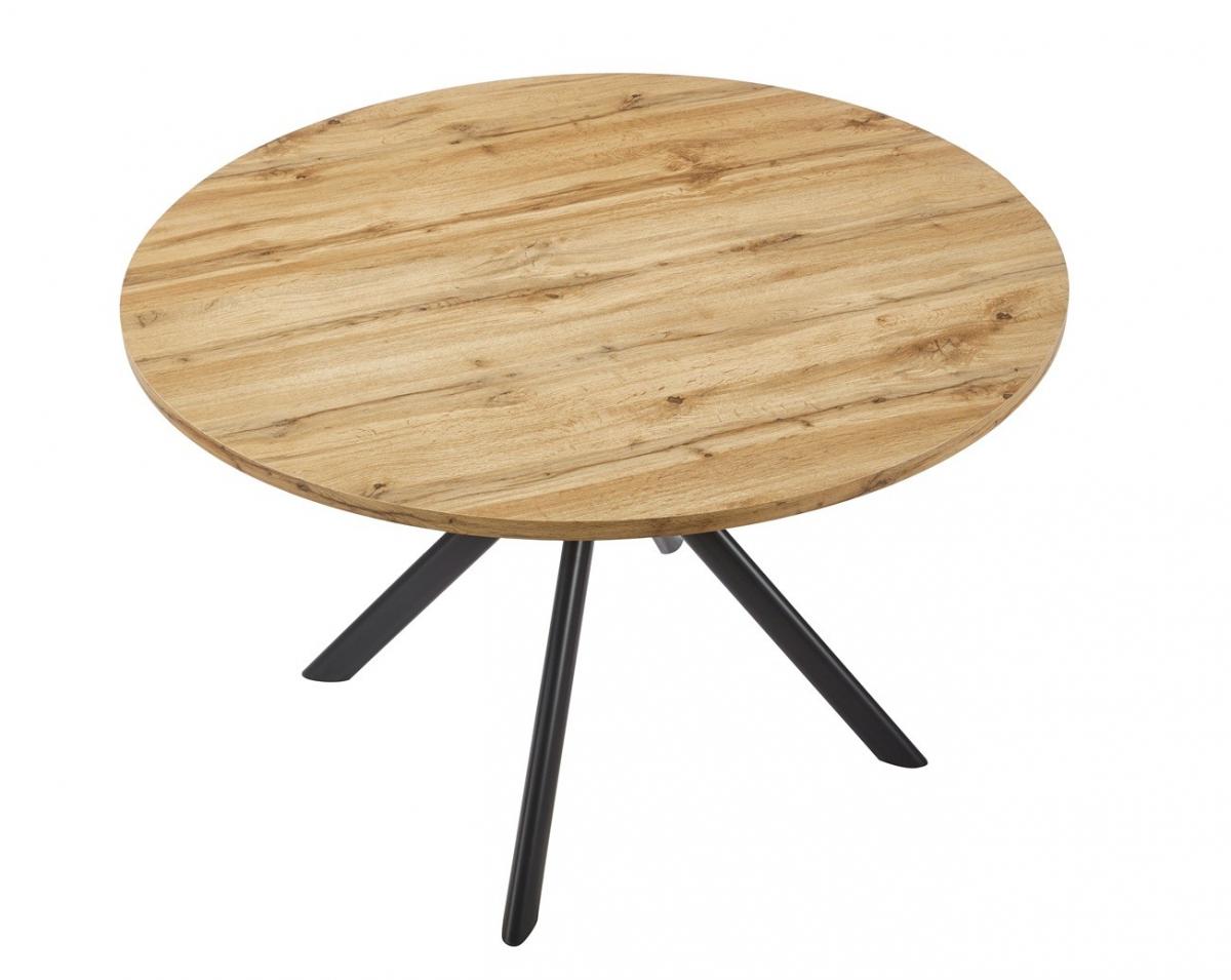Mesa OLITE 120R, metal, madera, 120 cms de diámetro