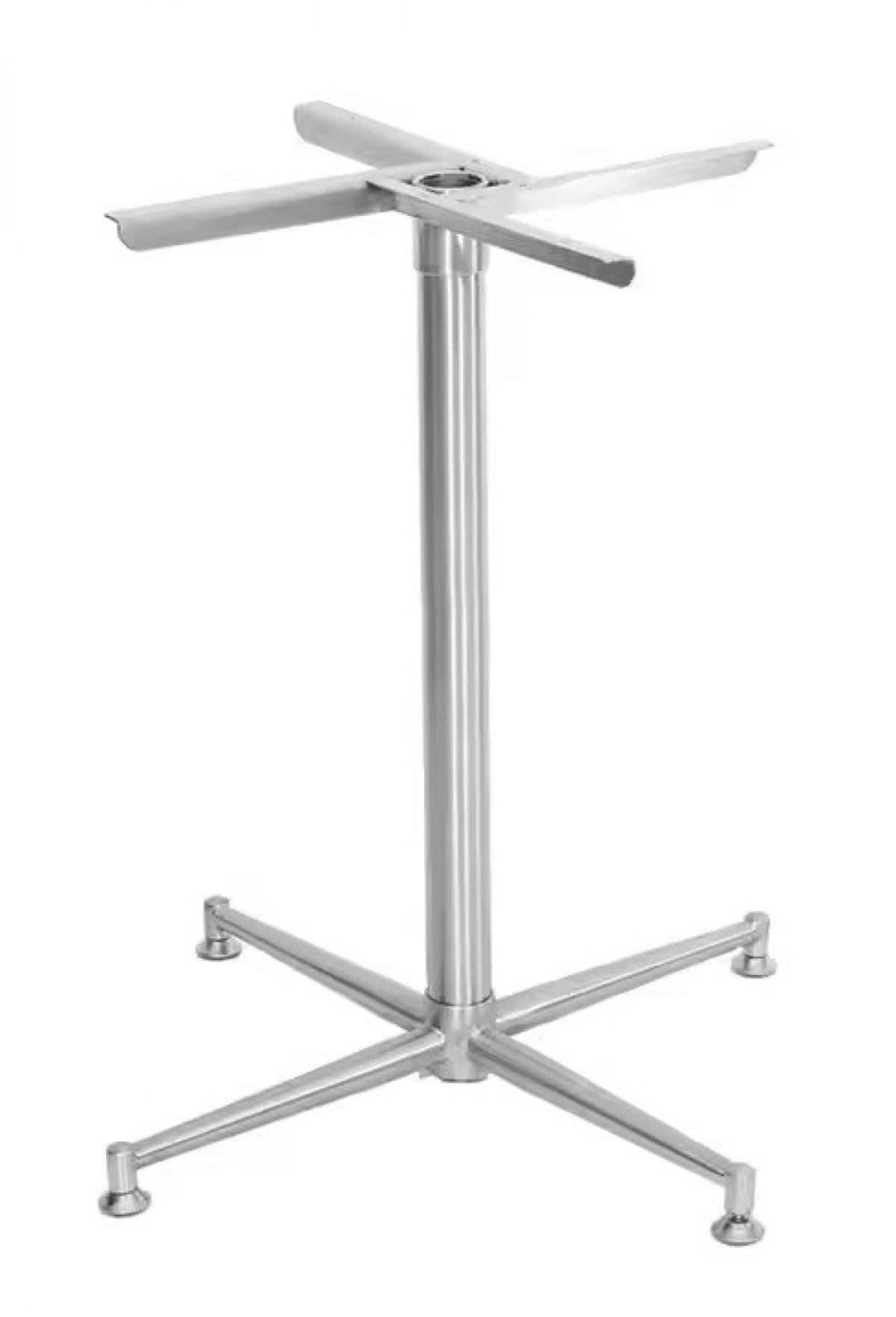 Base de mesa PAUDY, acero inoxidable, base de 63 x 63 cms, altura 72 cms