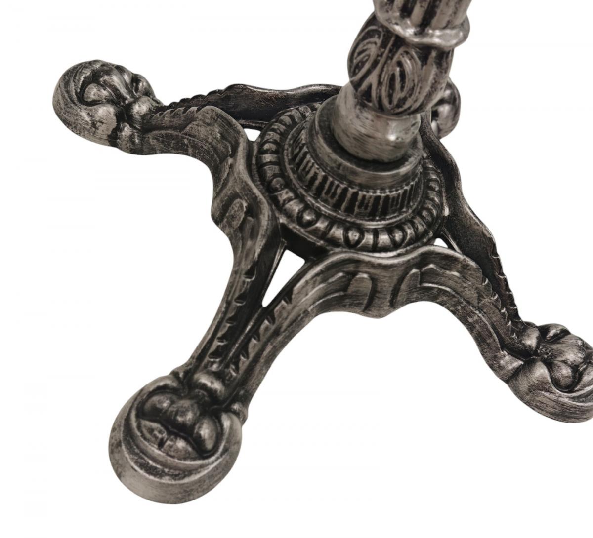 Base de mesa LIVRY 72, fundición, 4 pies, acabado vintage, altura 72 cms