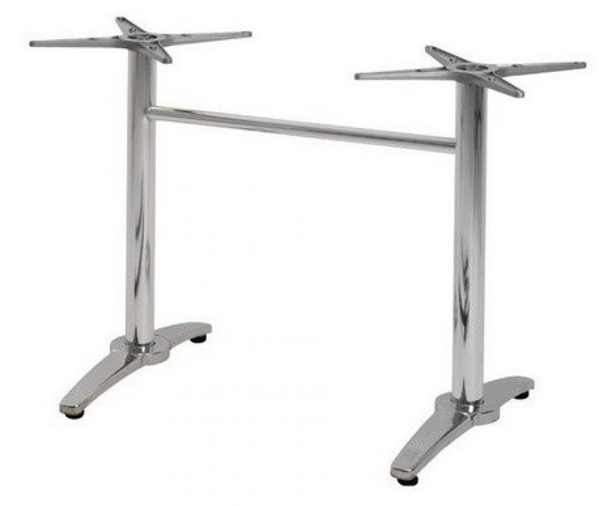 Base de mesa ROMA NEW, rectangular, inoxidable y aluminio