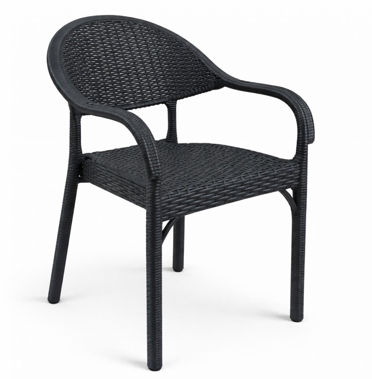 Sillón RICK, apilable, polipropileno antracita