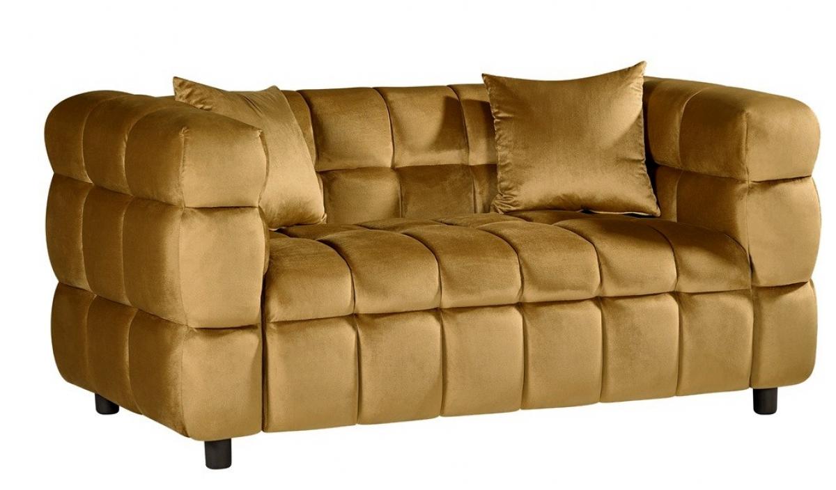 Sofá LORING, 2 plazas, tejido velvet camel 34