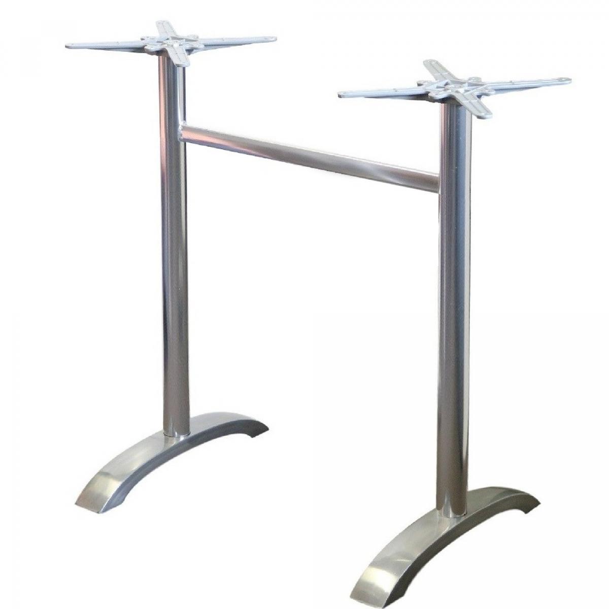 Base de mesa MILAN 108RT, alta, rectangular, aluminio