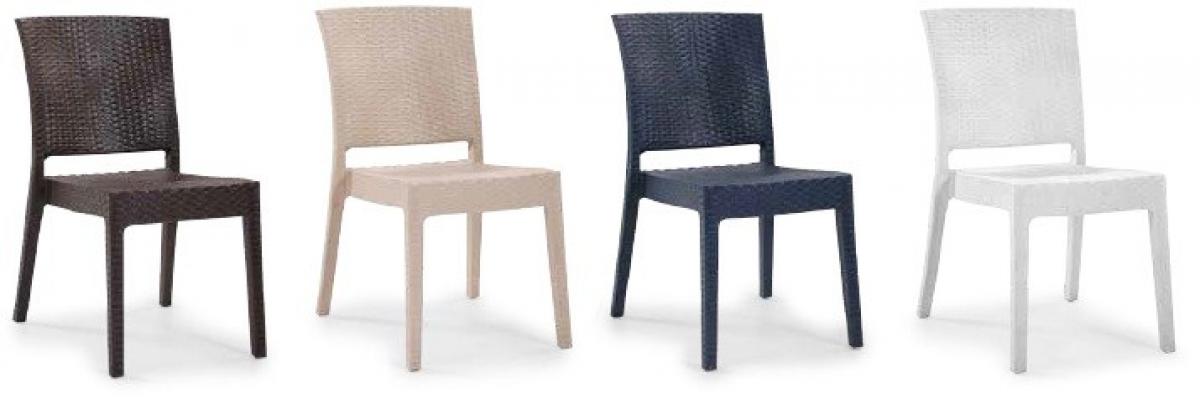 Silla LIDO, apilable, polipropileno antracita