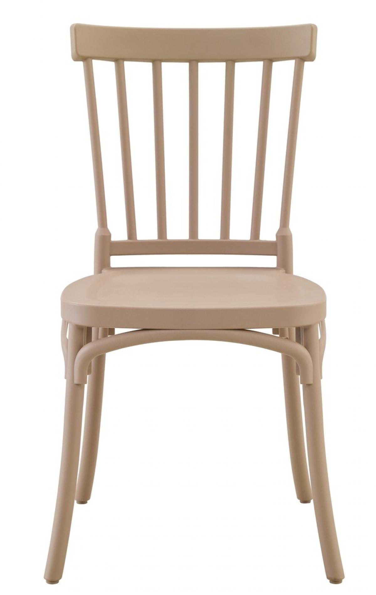 Silla MILOS 43, apilable, tratamiento anti UV, polipropileno tórtora