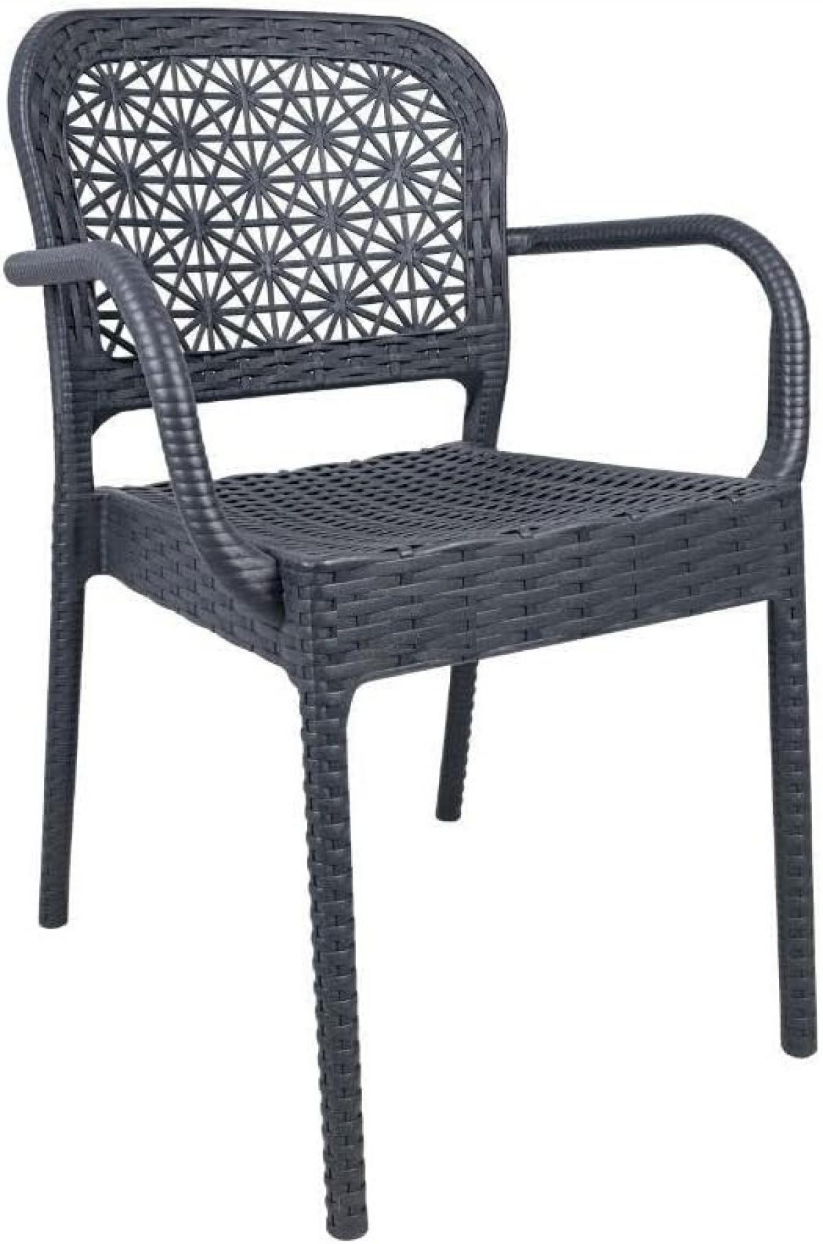 Sillón LATOJA, apilable, polipropileno antracita