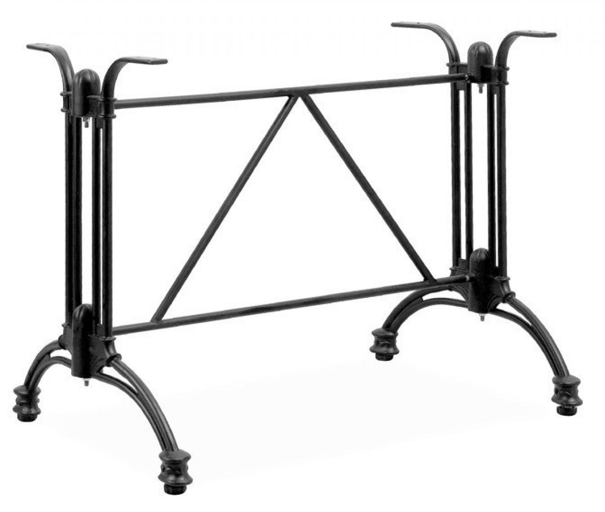 Base de mesa EIFFEL NEW, rectangular, aluminio, negra, altura 70 cms