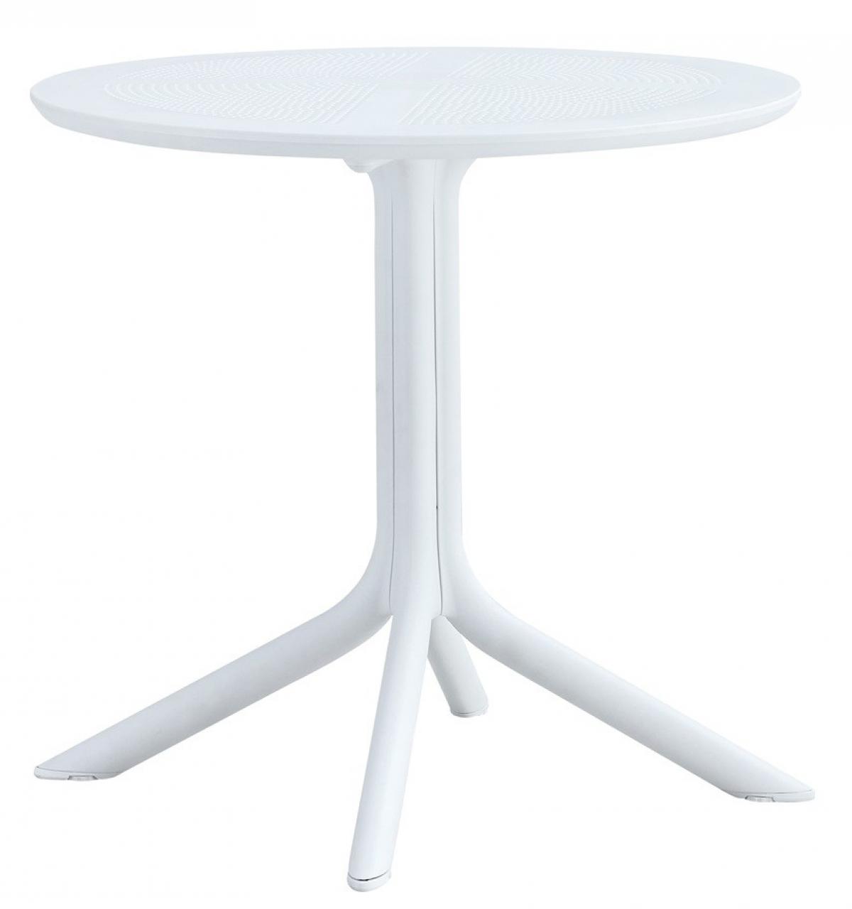 Mesa JÁVEA 97, polipropileno blanco, 80 cms de diámetro