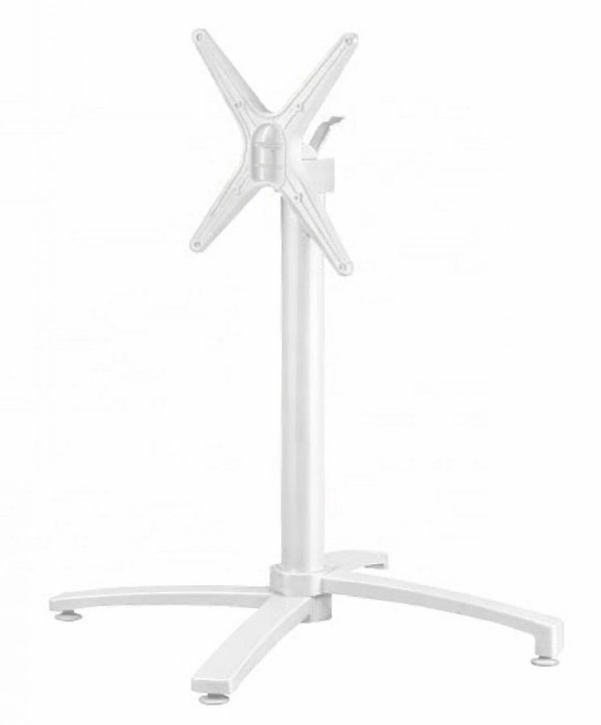 Base de mesa GUADIARO, abatible, aluminio, blanca