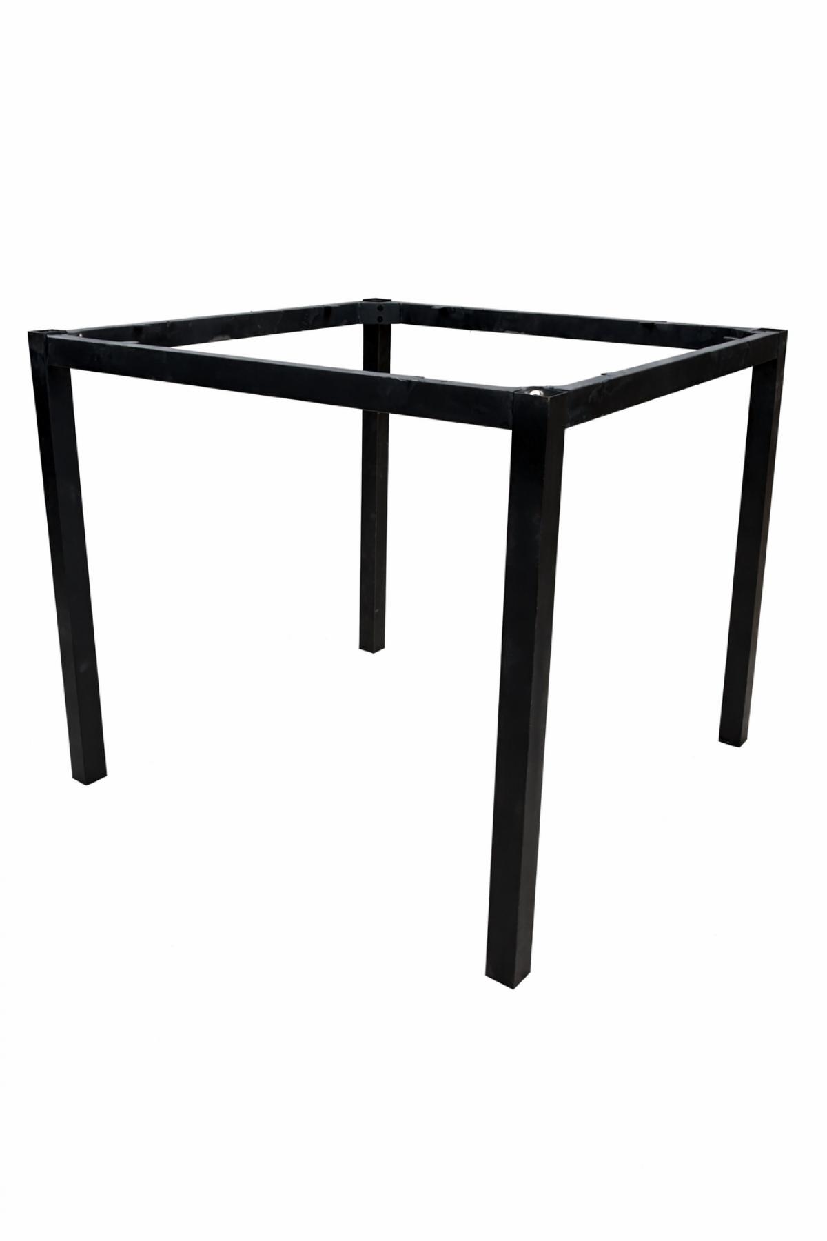 Base de mesa GETTY, metal, negro, altura 72 cms, para tableros de 80 x 80 cms