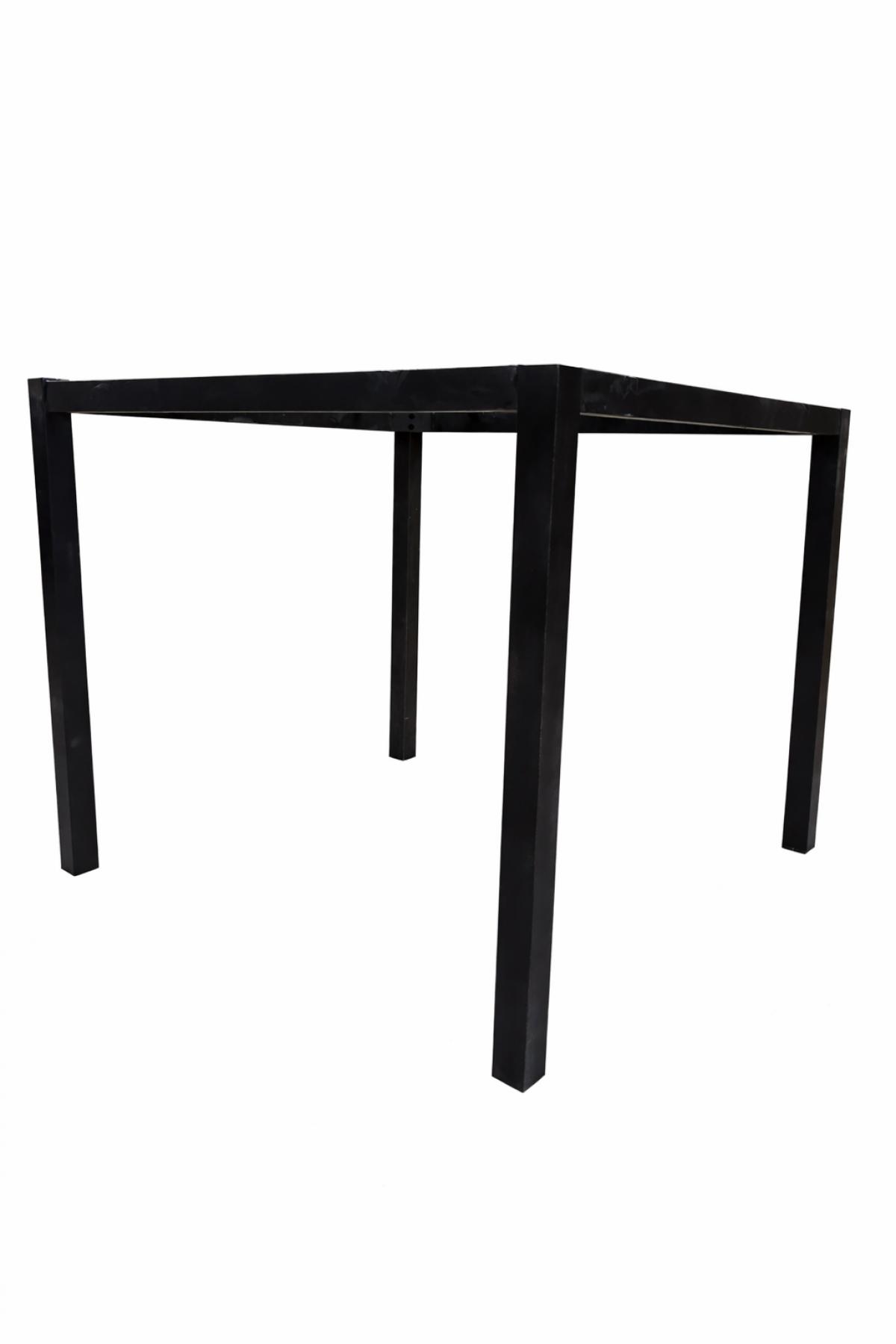 Base de mesa GETTY, metal, negro, altura 72 cms, para tableros de 80 x 80 cms