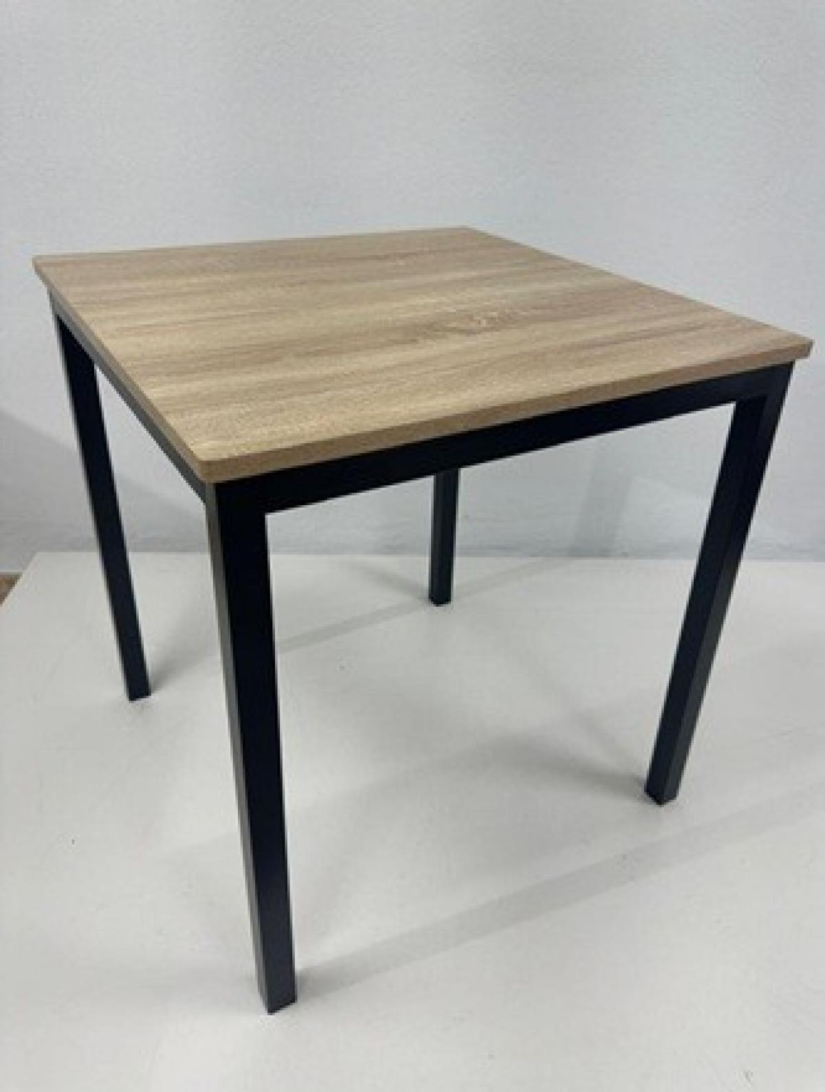 Base de mesa GETTY, metal, negro, altura 72 cms, para tableros de 80 x 80 cms