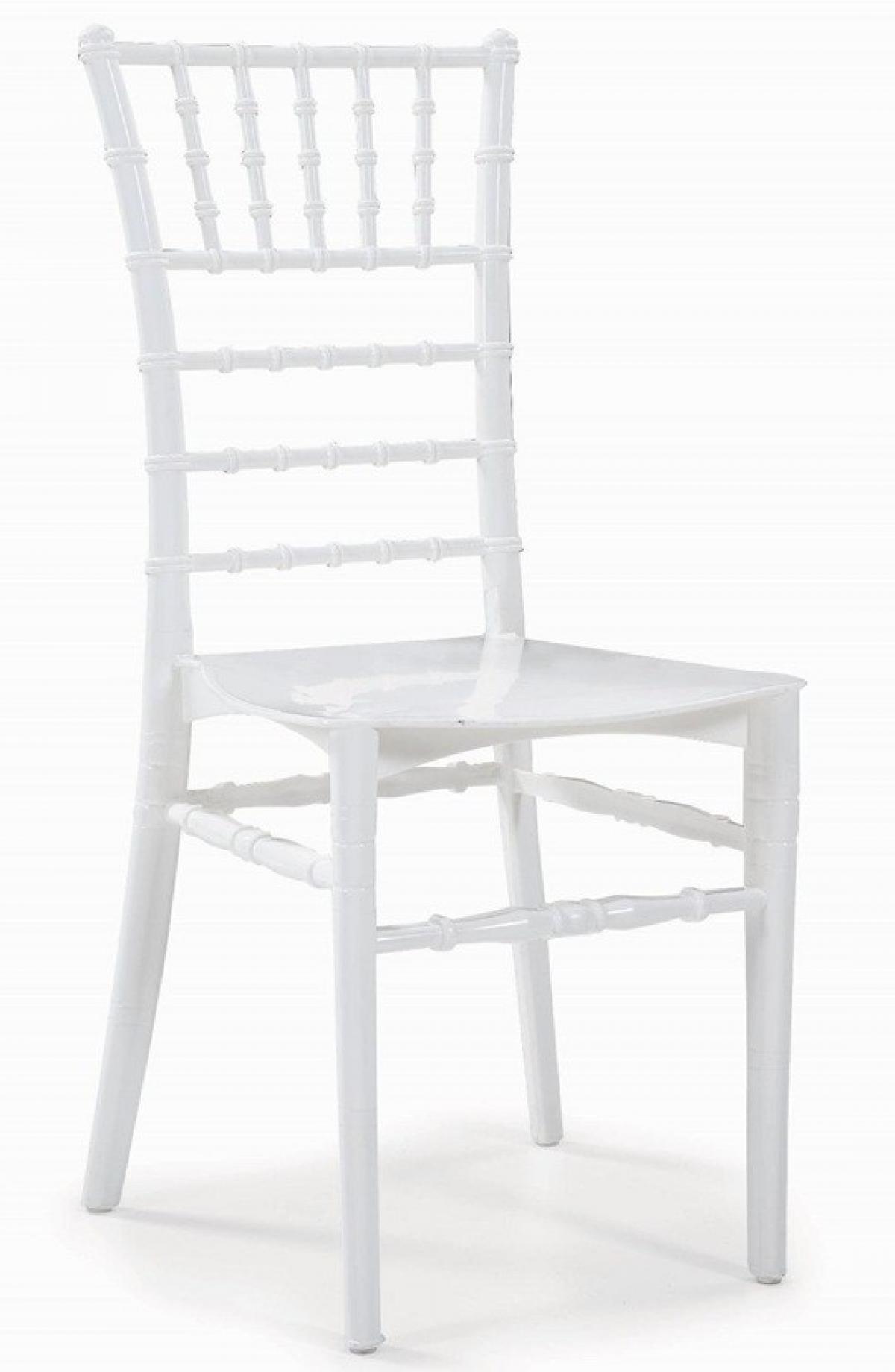 Silla CHIAVARI 77, apilable, polipropileno blanco
