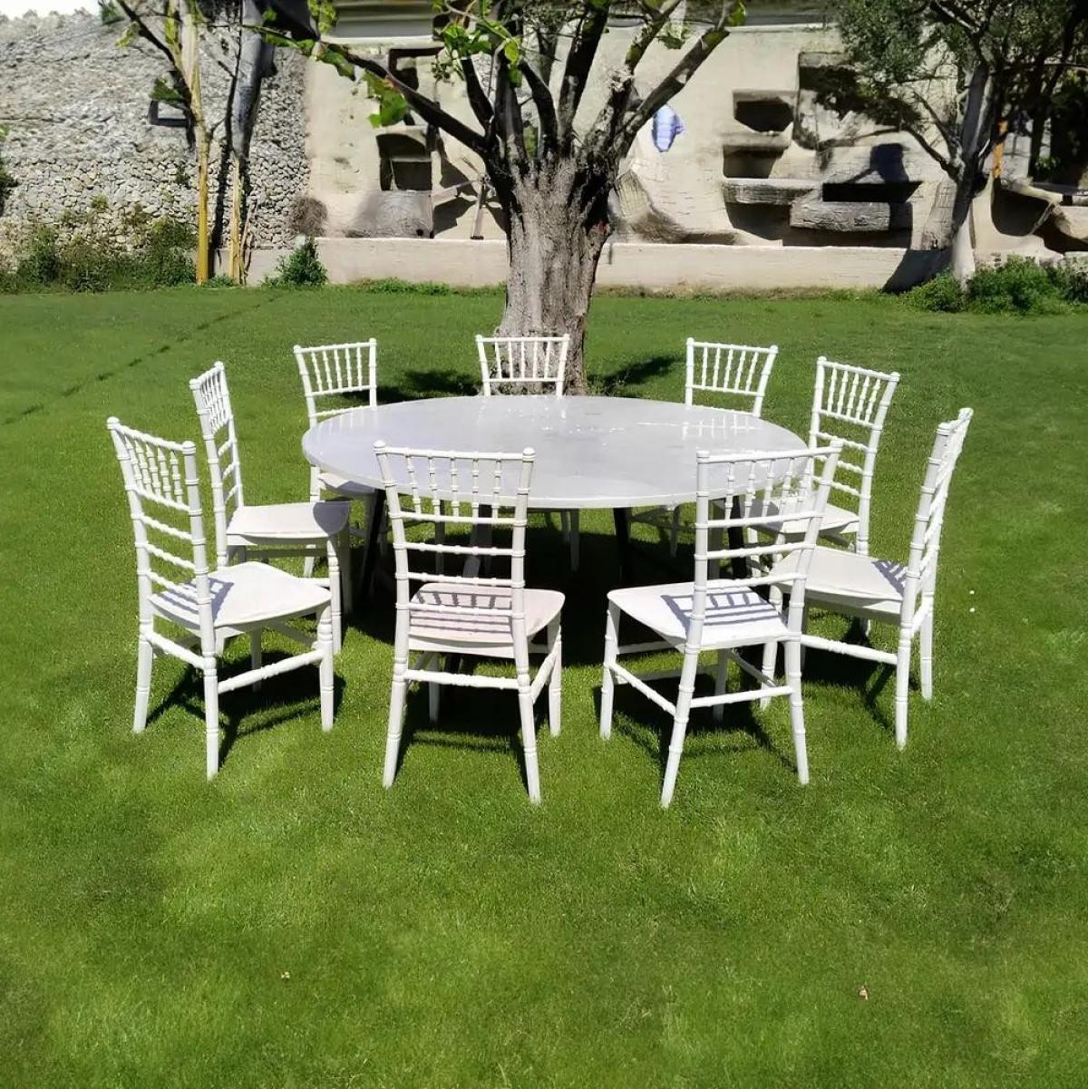 Silla CHIAVARI 77, apilable, polipropileno blanco