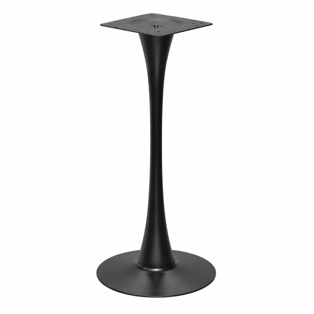 Base de mesa TULIP (SU), alta, negra, base de 50 cms de diámetro, altura 110 cms