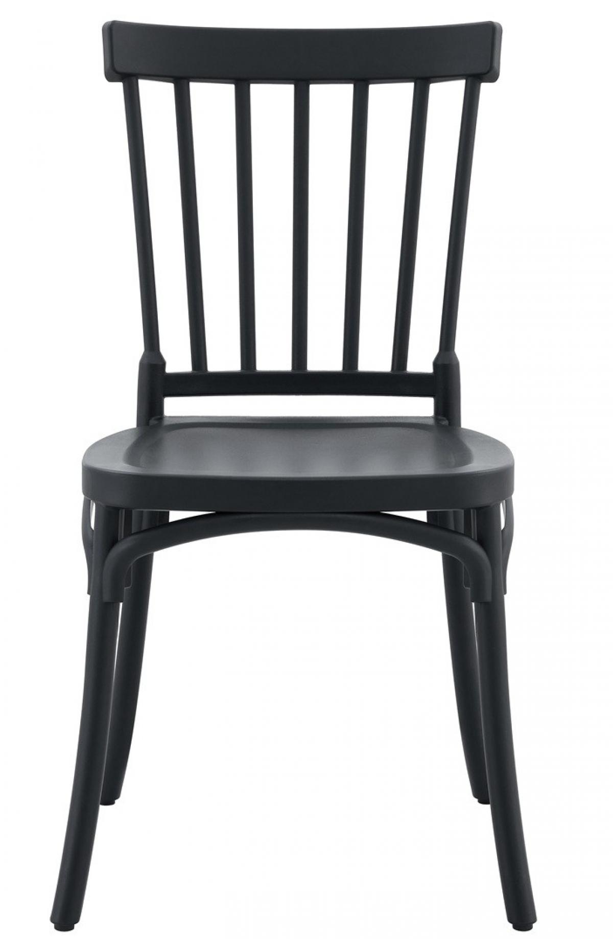 Silla MILOS 43, apilable, tratamiento anti UV, polipropileno antracita