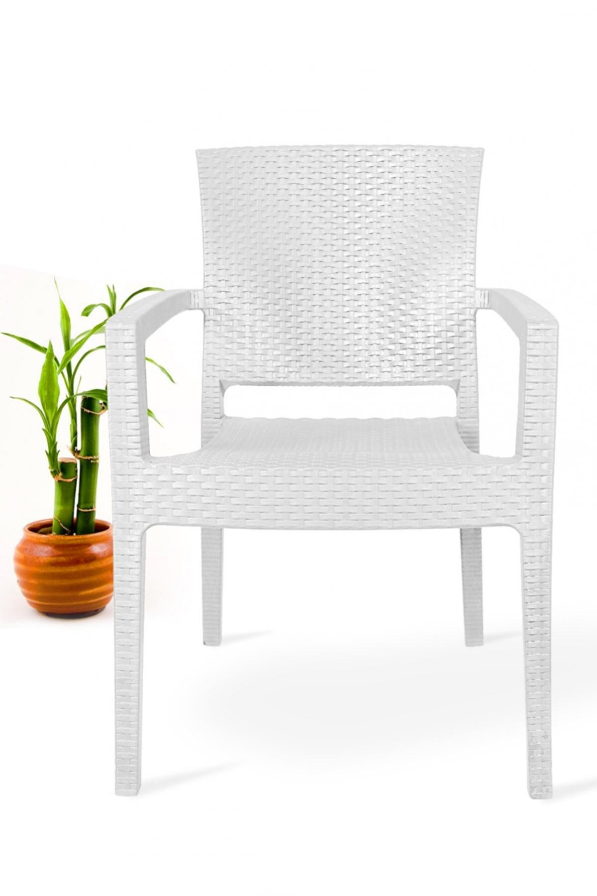 Sillón LIDO, apilable, polipropileno blanco