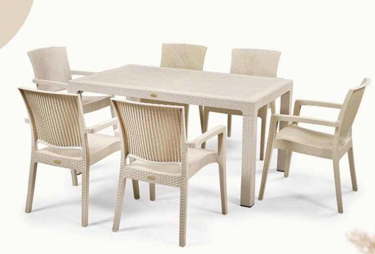 Sillón LIDO, apilable, polipropileno capuccino
