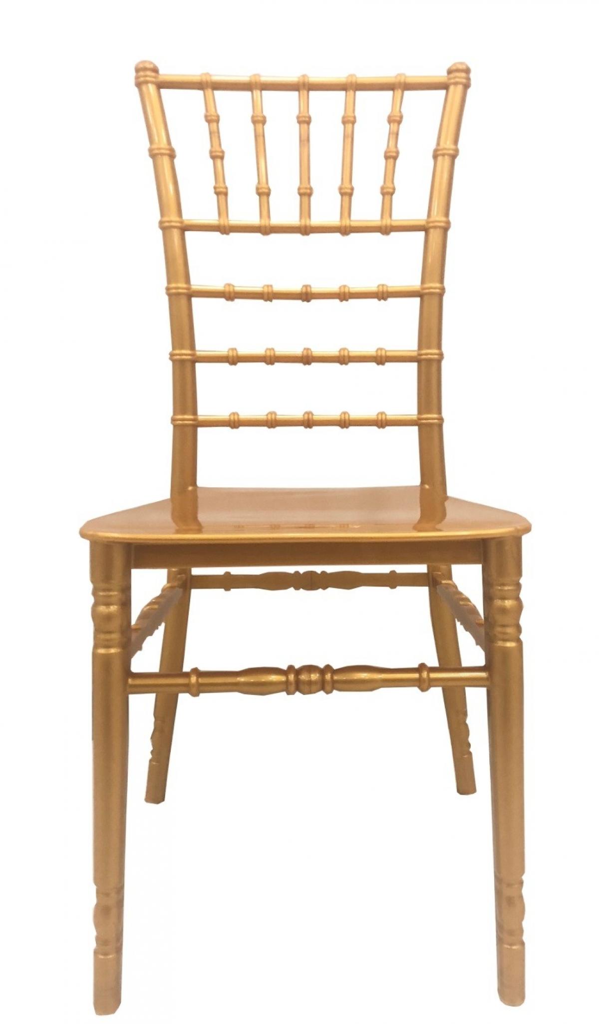 Silla CHIAVARI NEW, apilable, polipropileno dorado