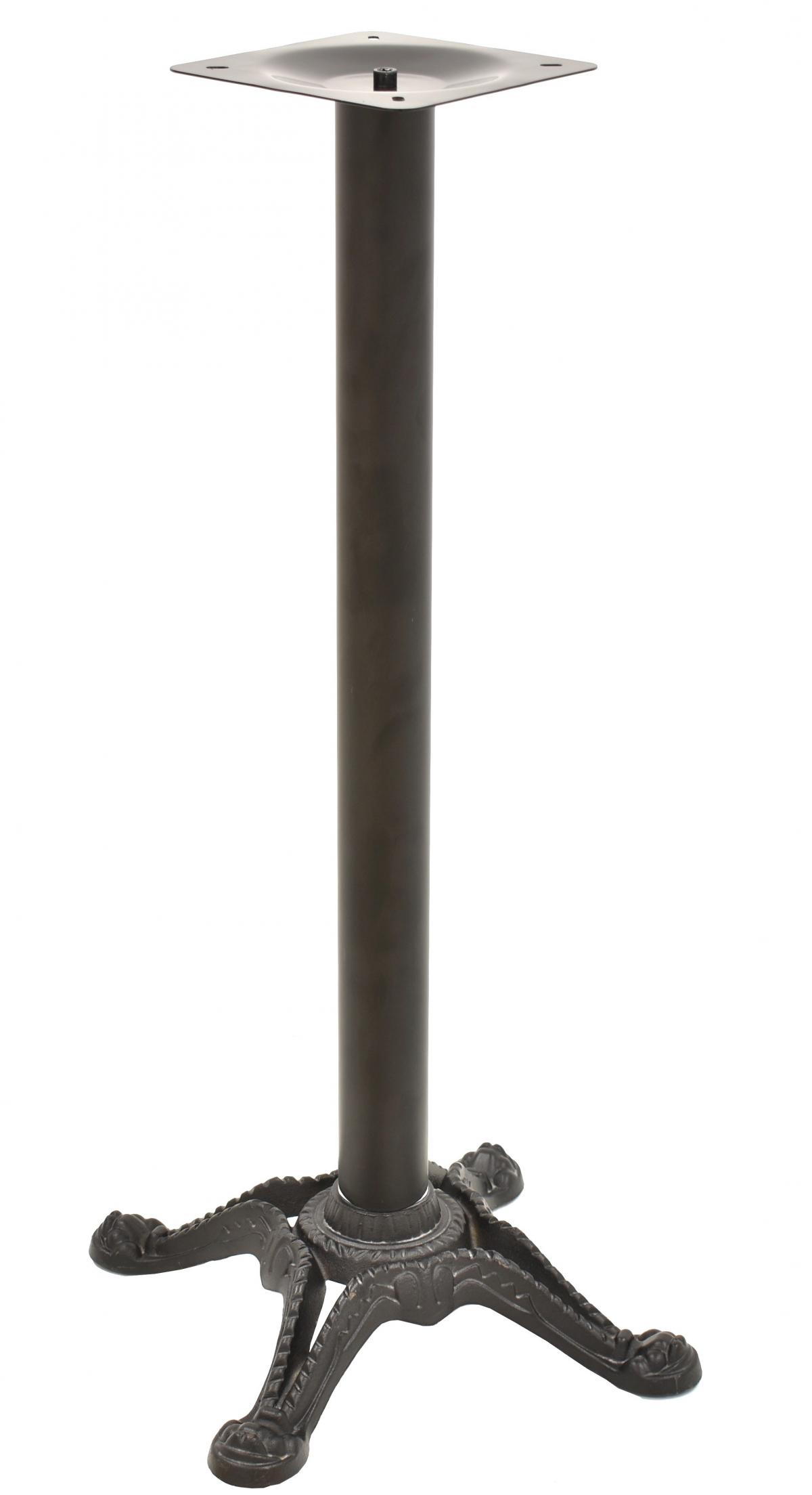 Base de mesa RÓDANO, alta, fundición, negra, base de 58 x 58 cms, altura 115 cms
