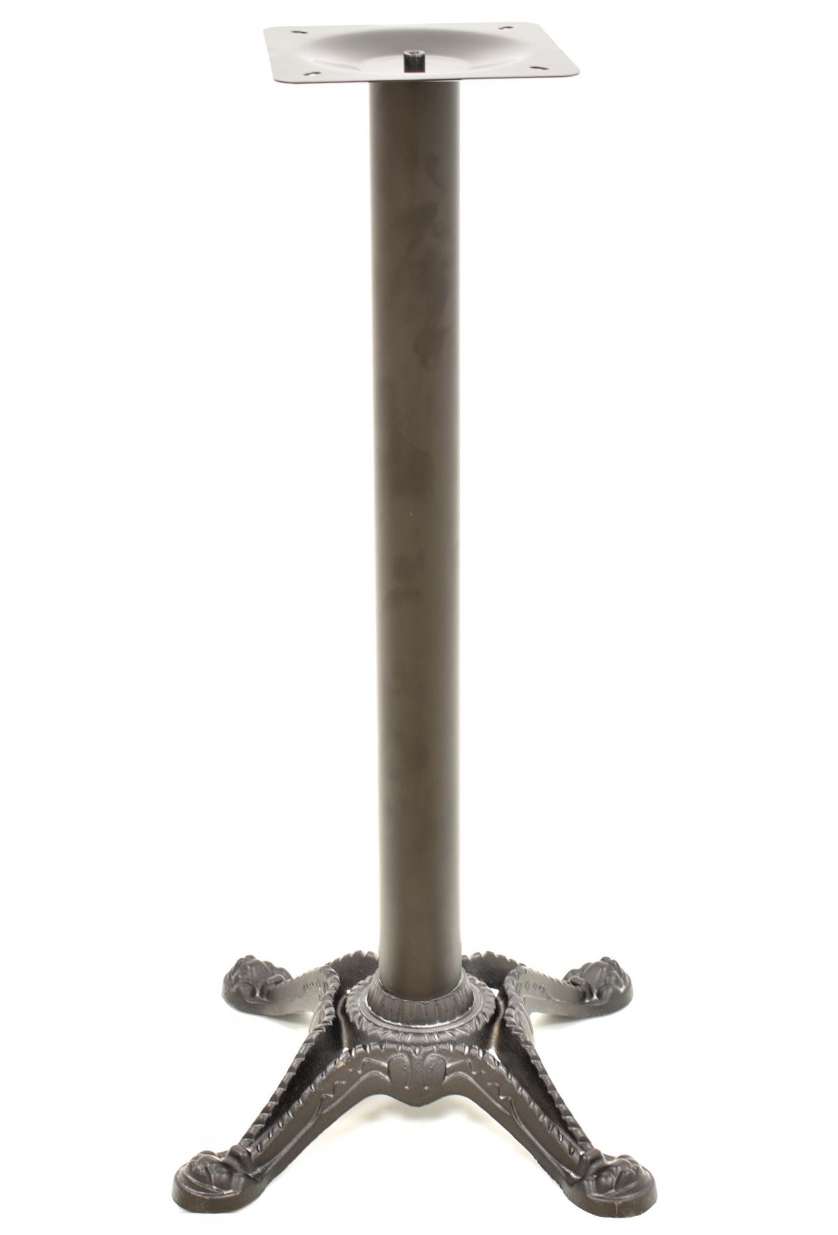 Base de mesa RÓDANO, alta, fundición, negra, base de 58 x 58 cms, altura 115 cms