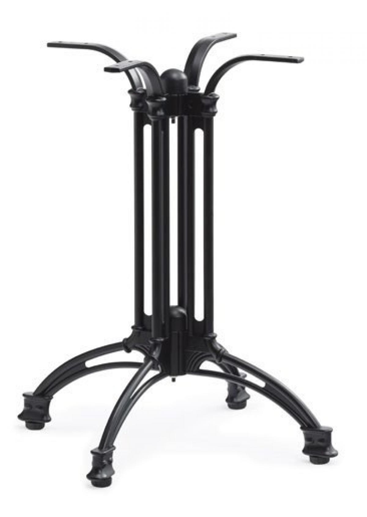 Base de mesa EIFFEL NEW-4, aluminio, 4 pies, negra, altura 70 cms