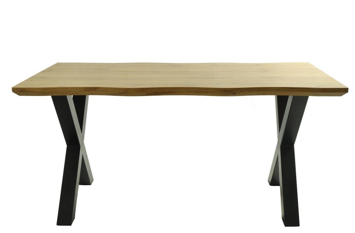 Mesa LERMA 160, metal, negro, tapa DM bilaminado 160 x 90 cms