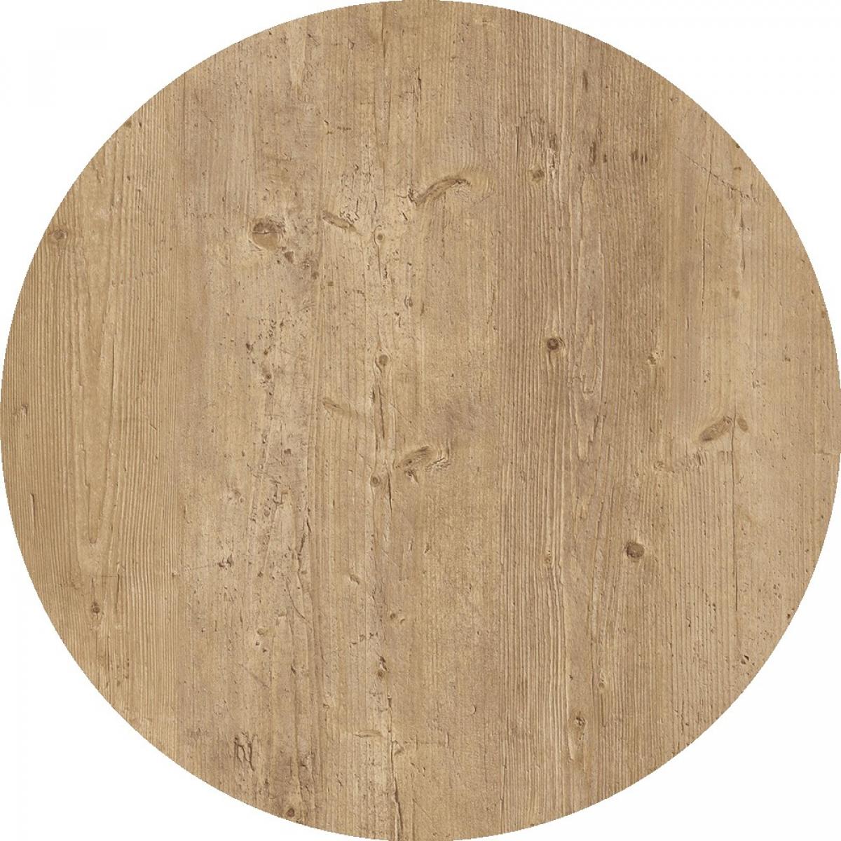 Tablero de mesa Werzalit WER-WOODART, Avalon Pine 4729, 70 cms de diámetro