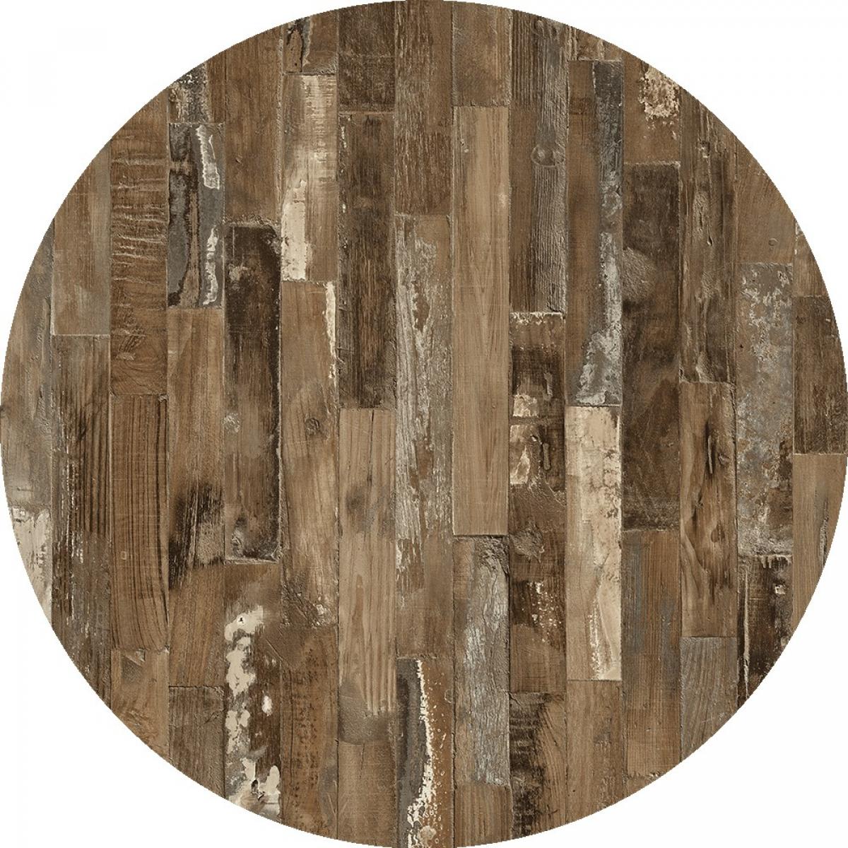 Tablero de mesa Werzalit WER-WOODART, Maracaibo 4614, 60 cms de diámetro