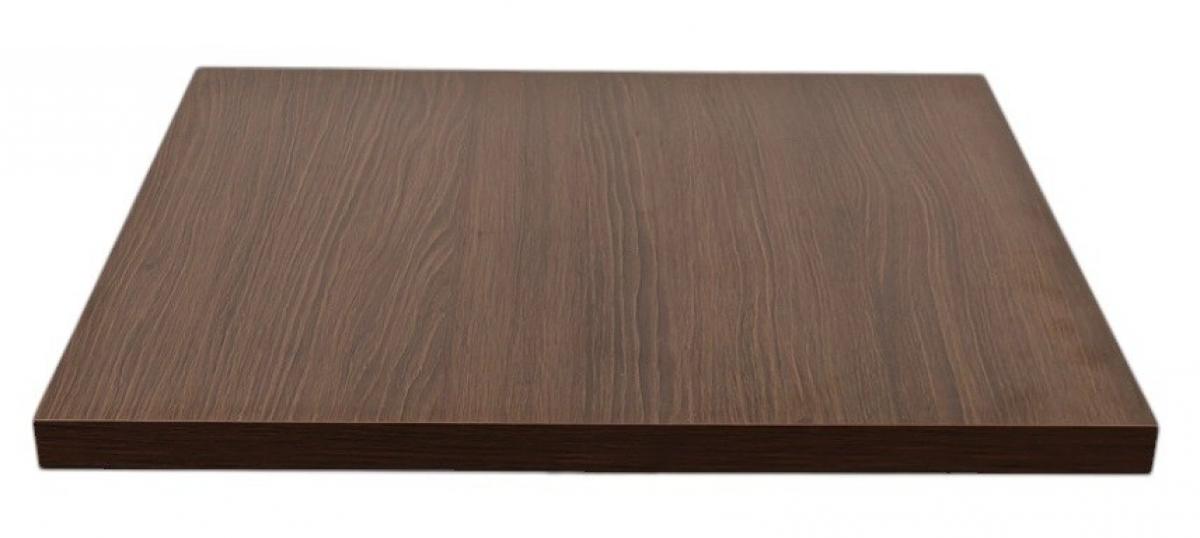 Tablero de melamina 30 mm, WENGUÉ, 80 x 80 cms