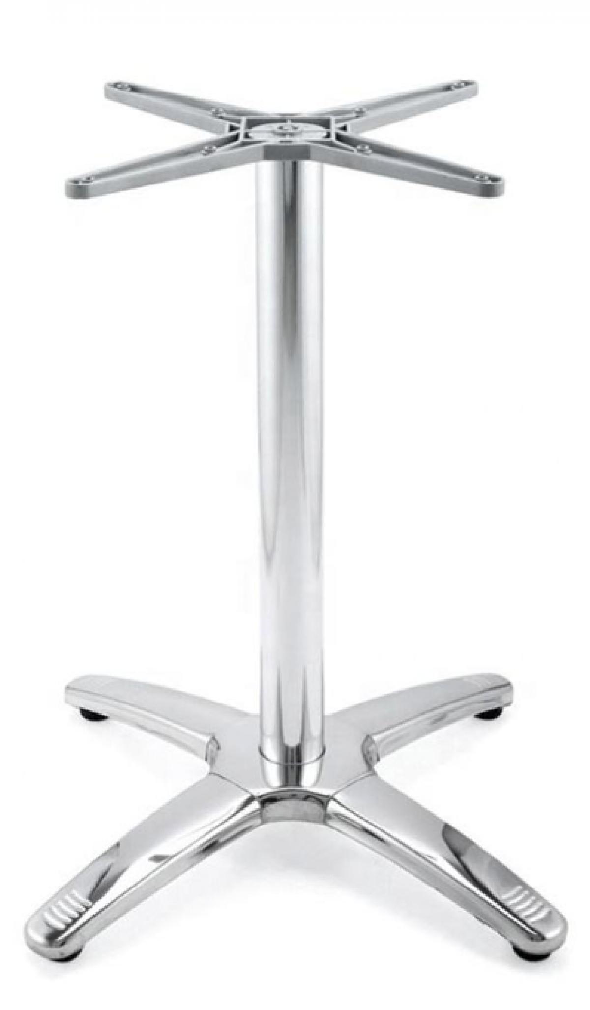 Base de mesa ROMA NEW, 4 brazos, inoxidable y aluminio
