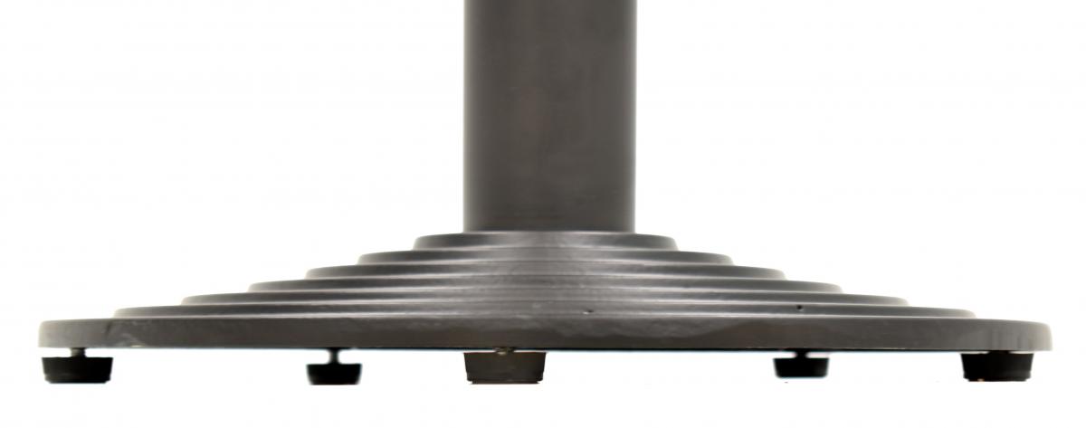 Base de mesa EBRO NEW 110, alta, negra, 43 cms de diámetro, altura 110 cms