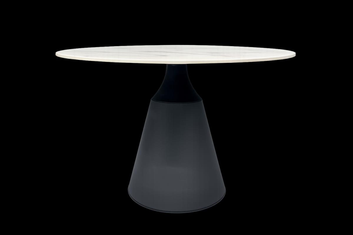 Mesa NAIDA, metal, tapa de cerámica, 120 cms de diámetro