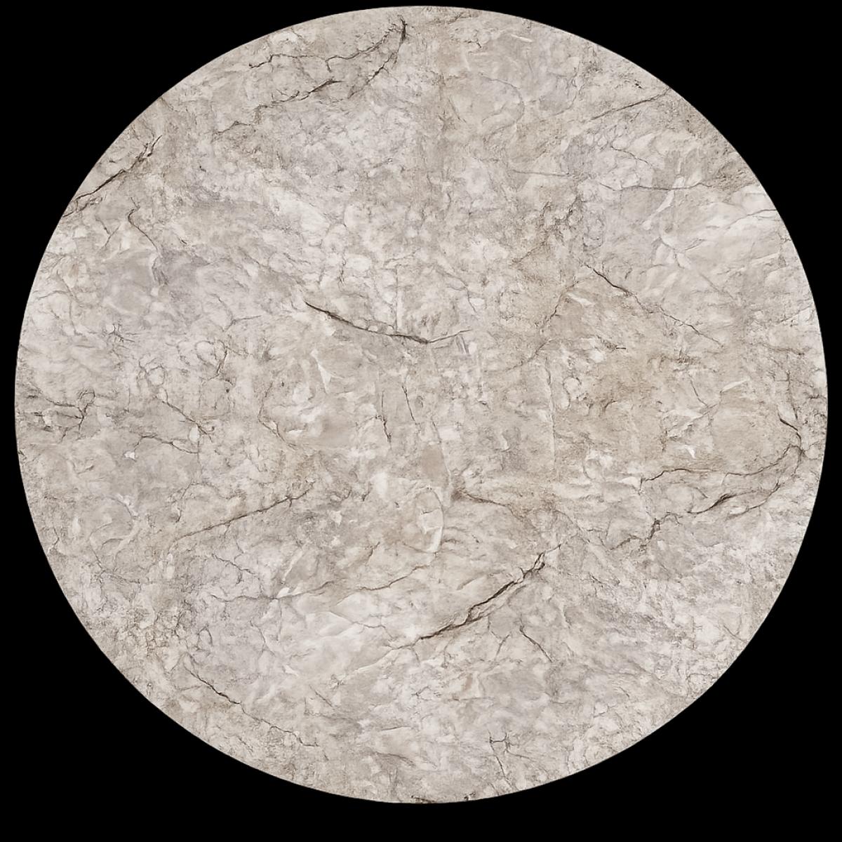 Tablero de mesa Werzalit WER-FANTASY, Mármol Scala 5643, 70 cms de diámetro
