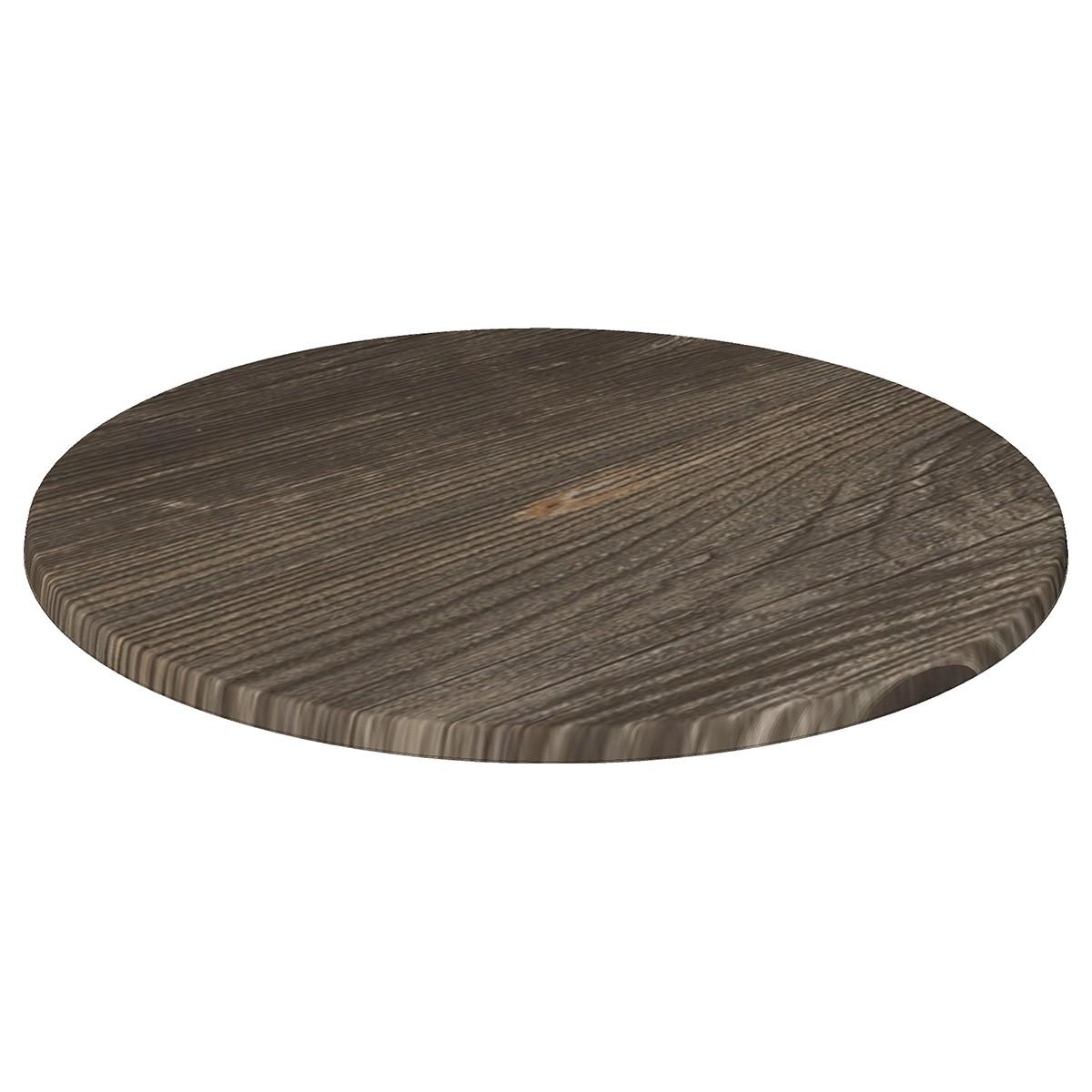 Tablero de mesa Werzalit WER-WOODART, Pino Viejo 4573, 70 cms de diámetro