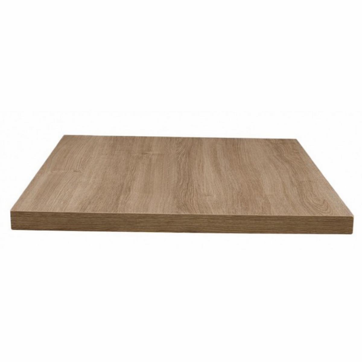 Tablero de melamina 40 mm. ROBLE ELE, 80 x 80 cms