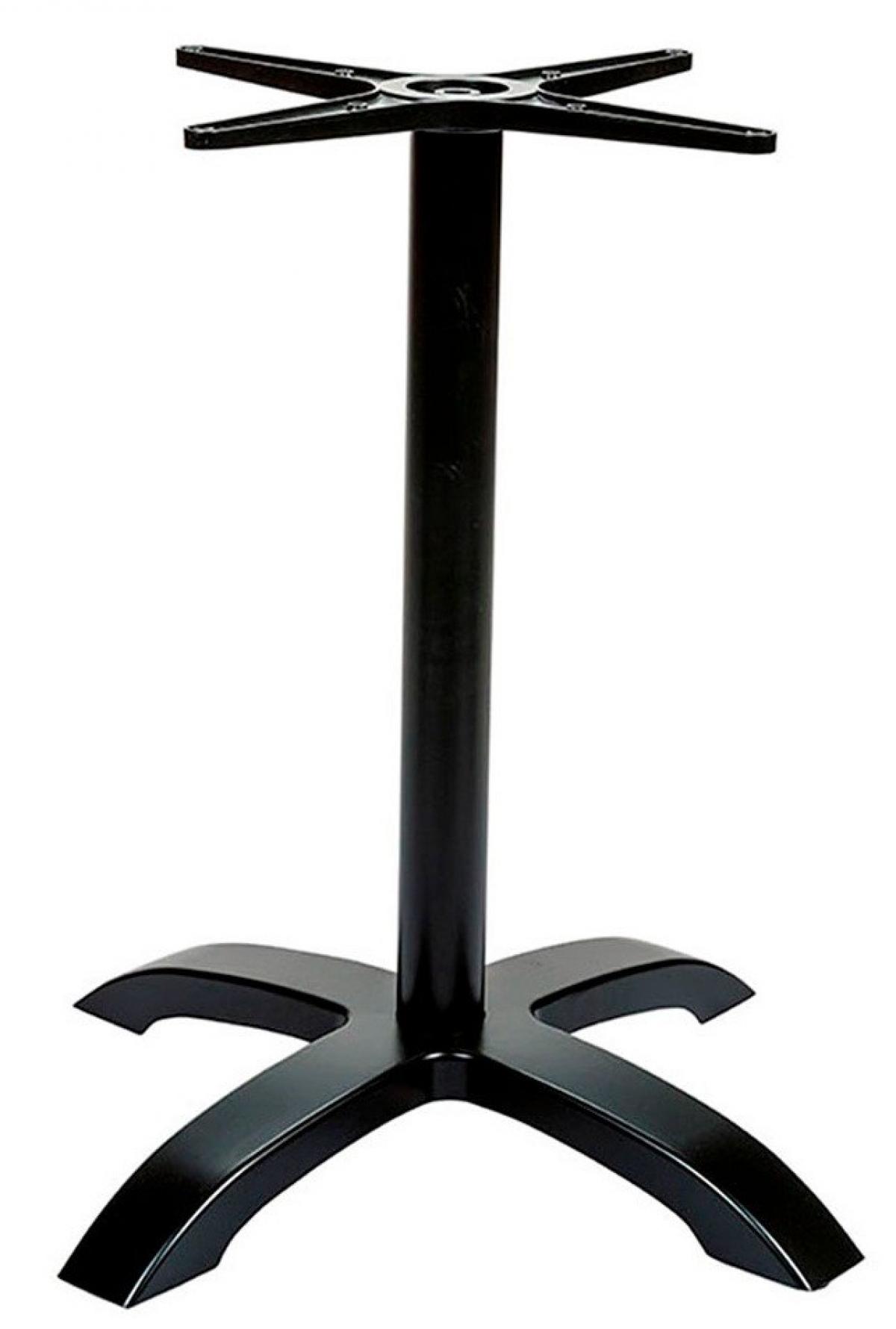 Base de mesa MILAN NE72, 4 brazos, aluminio, negra