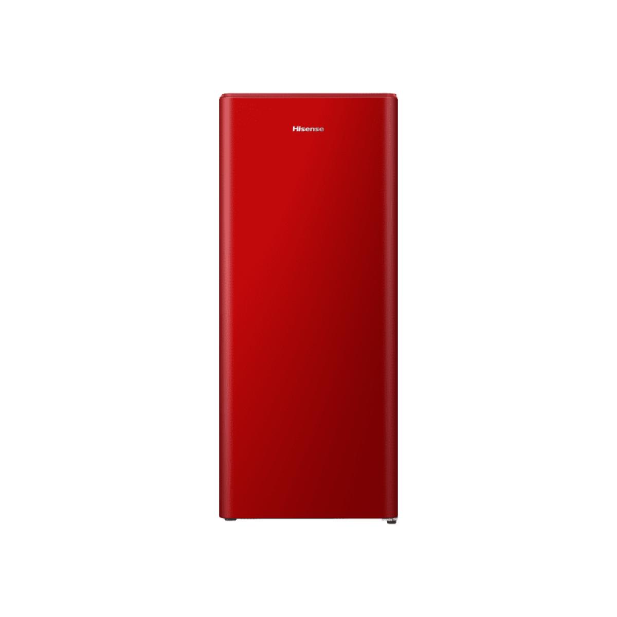 FRIGORIFICO 1P. HISENSE RR220D4BRE 126,5X51,5 CICLICO E C-CONG. ROJO 165L