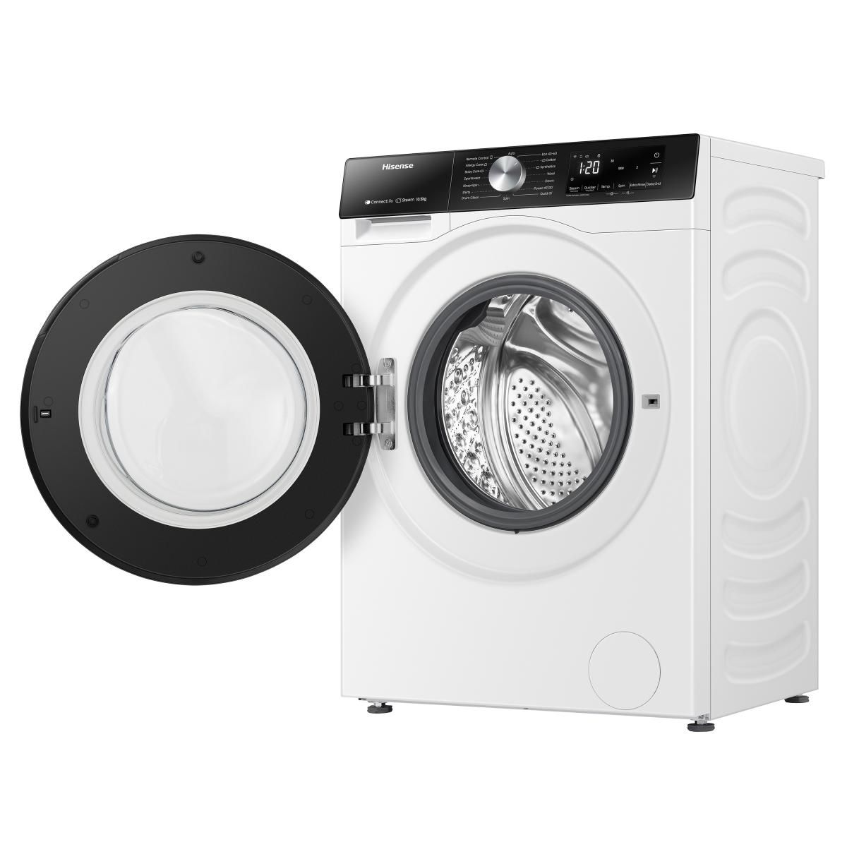 LAVADORA HISENSE WF3S1043BW3 10,5KG 1400RPM A C-VAPOR INV. WIFI BCA