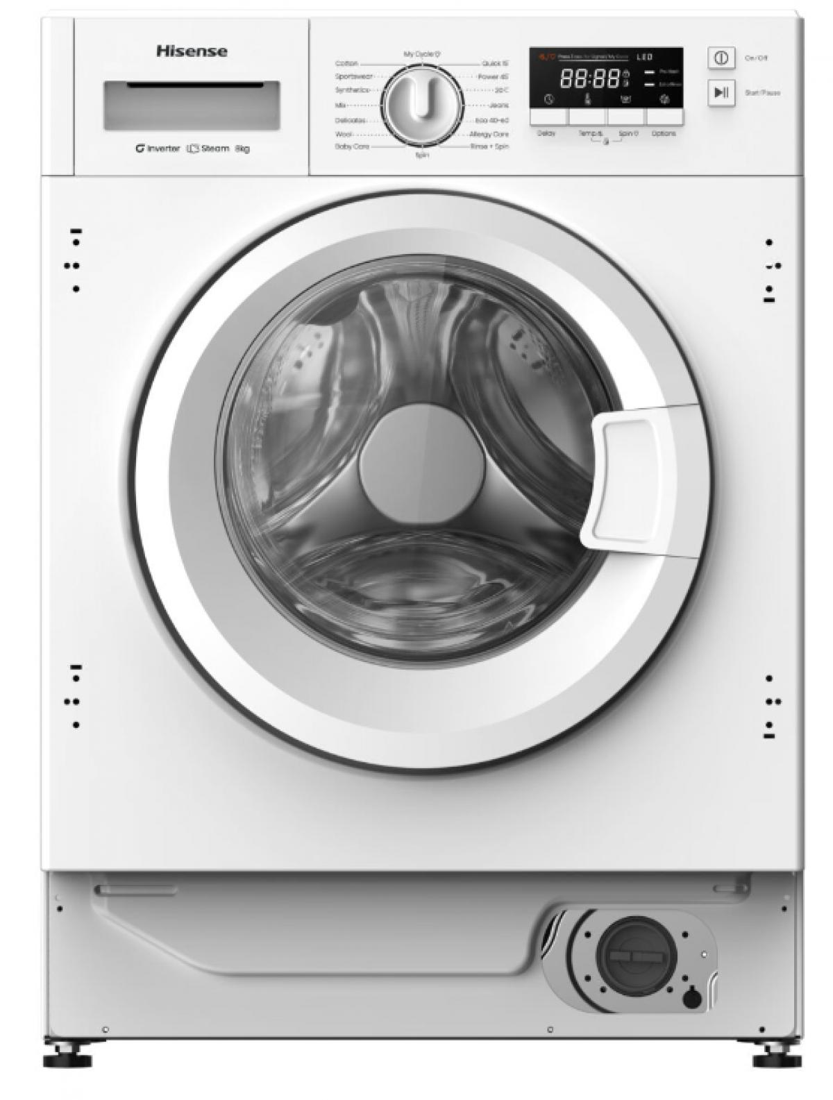 LAVADORA INT. HISENSE WF3M841BWIES 8KG 1400RPM A INVERTER