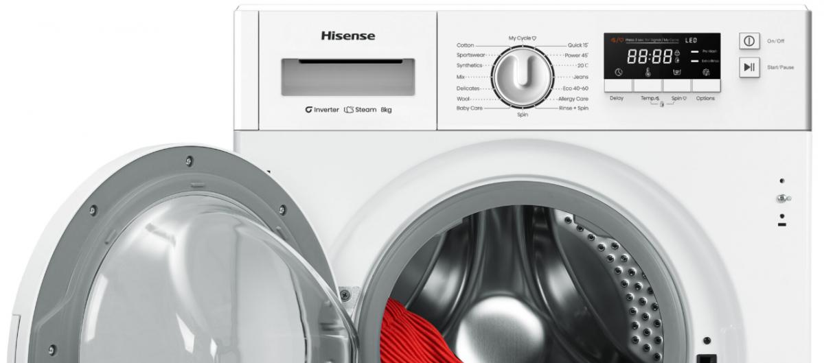 LAVADORA INT. HISENSE WF3M841BWIES 8KG 1400RPM A INVERTER