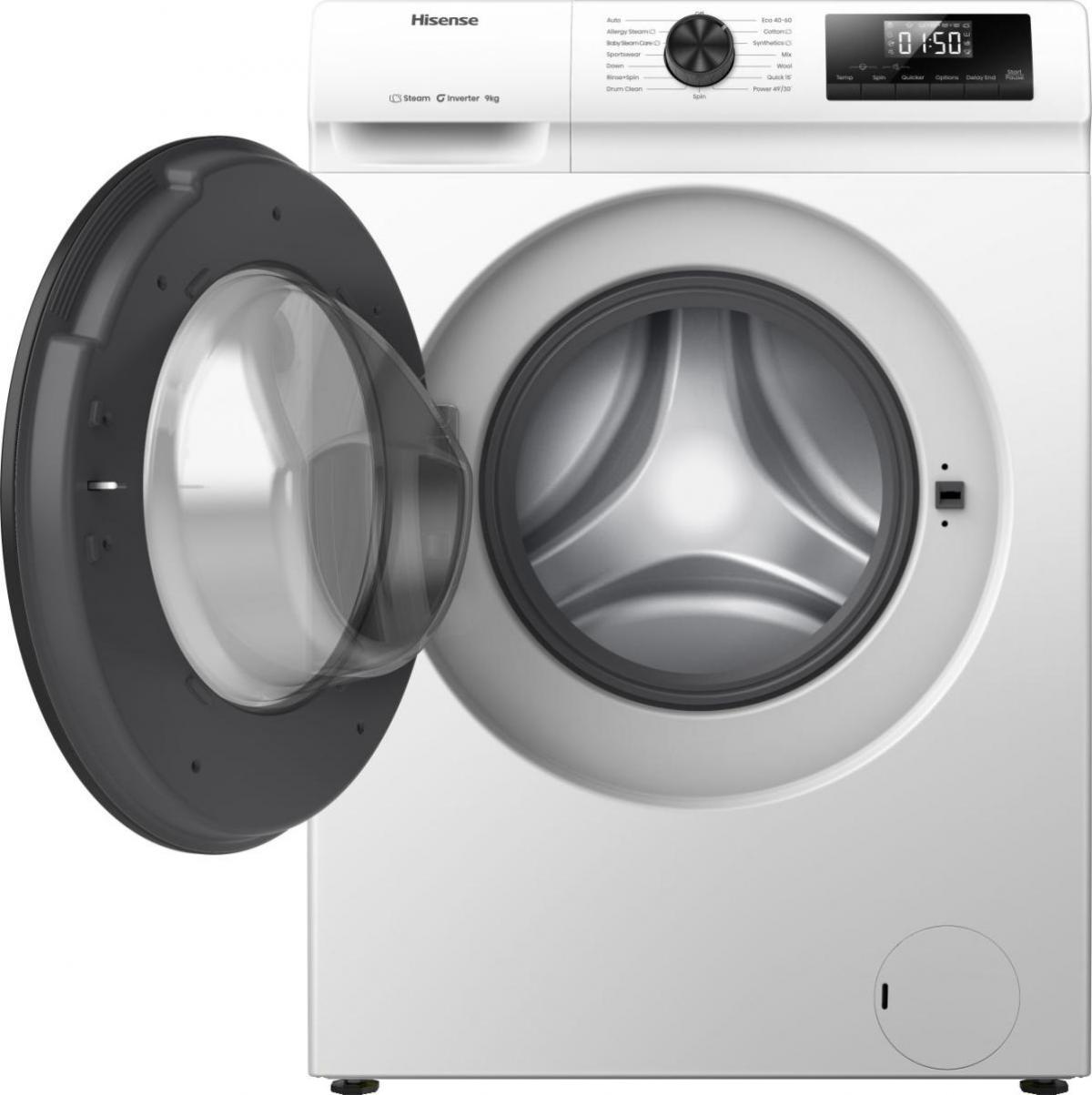 LAVADORA HISENSE WF1Q9041BW 9KG 1400RPM A AUTOWASH INVERTER