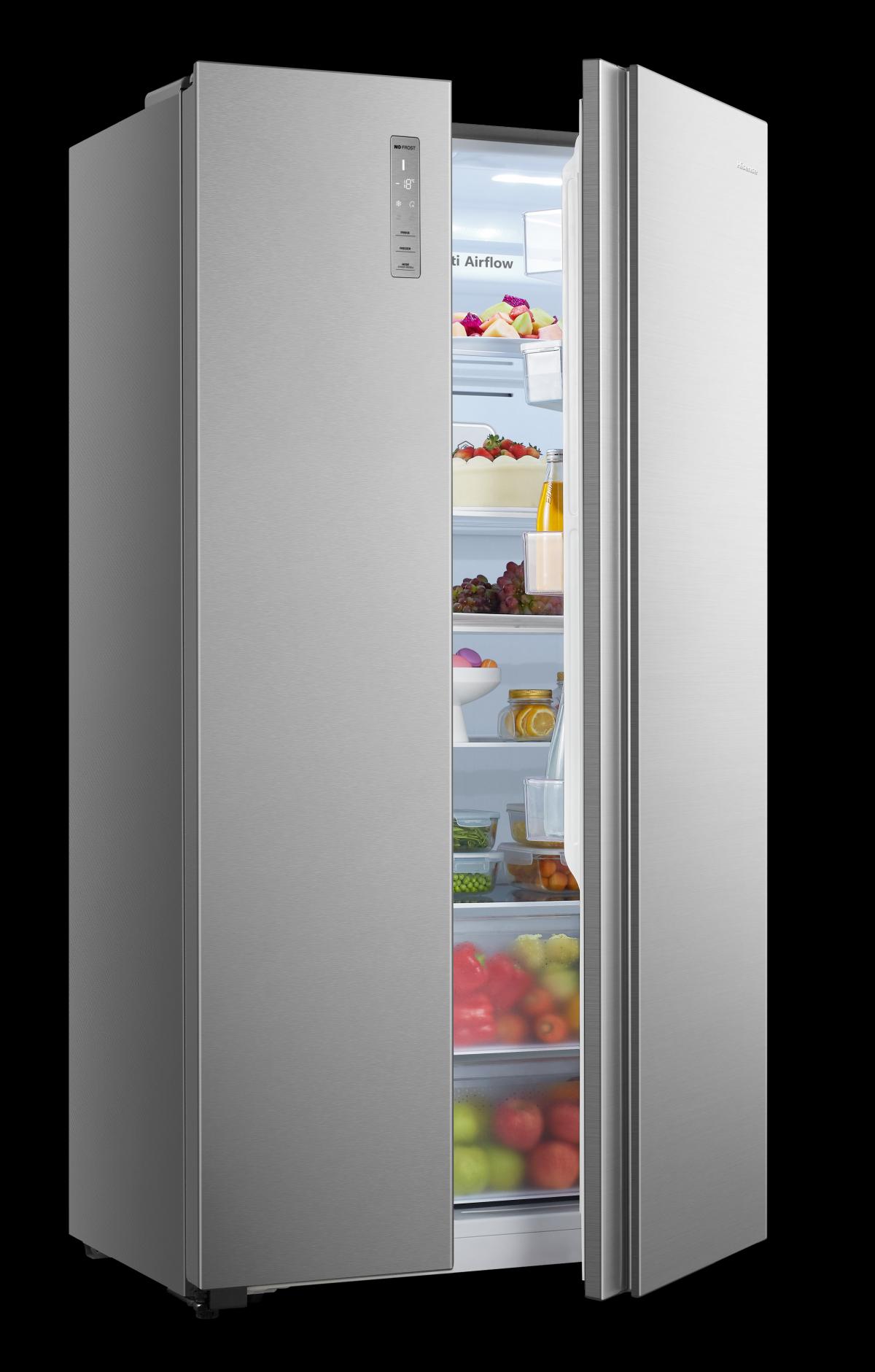 AMERICANO HISENSE RS677N4BIE 178.6X91 NF E INOX 519L