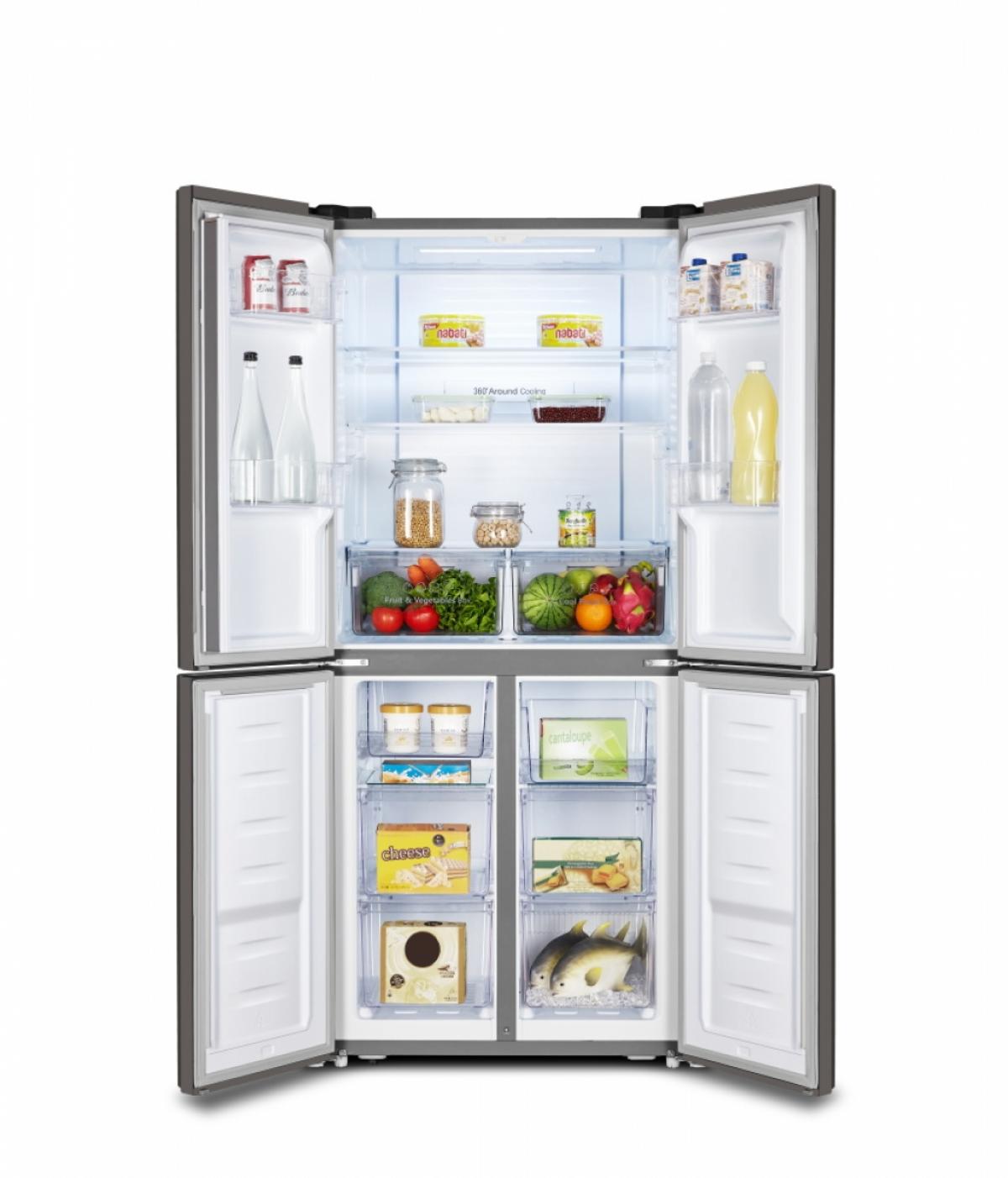 CROSS DOOR HISENSE RQ515N4AC2 182X80 A++ INOX 394L