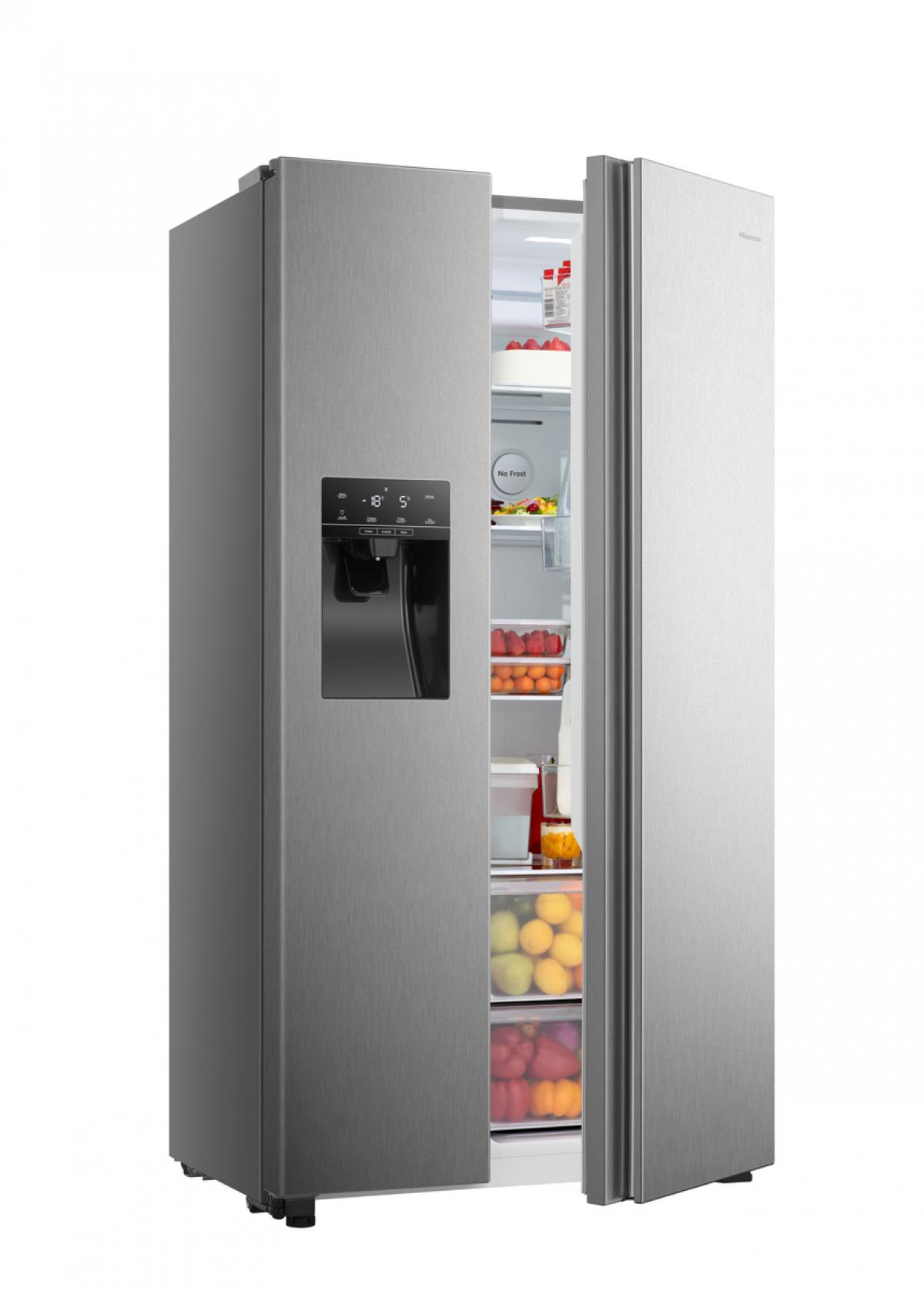 AMERICANO HISENSE RS650N4AC2 INOX 179,1x91 E 499L DISP.AGUA-HIELO